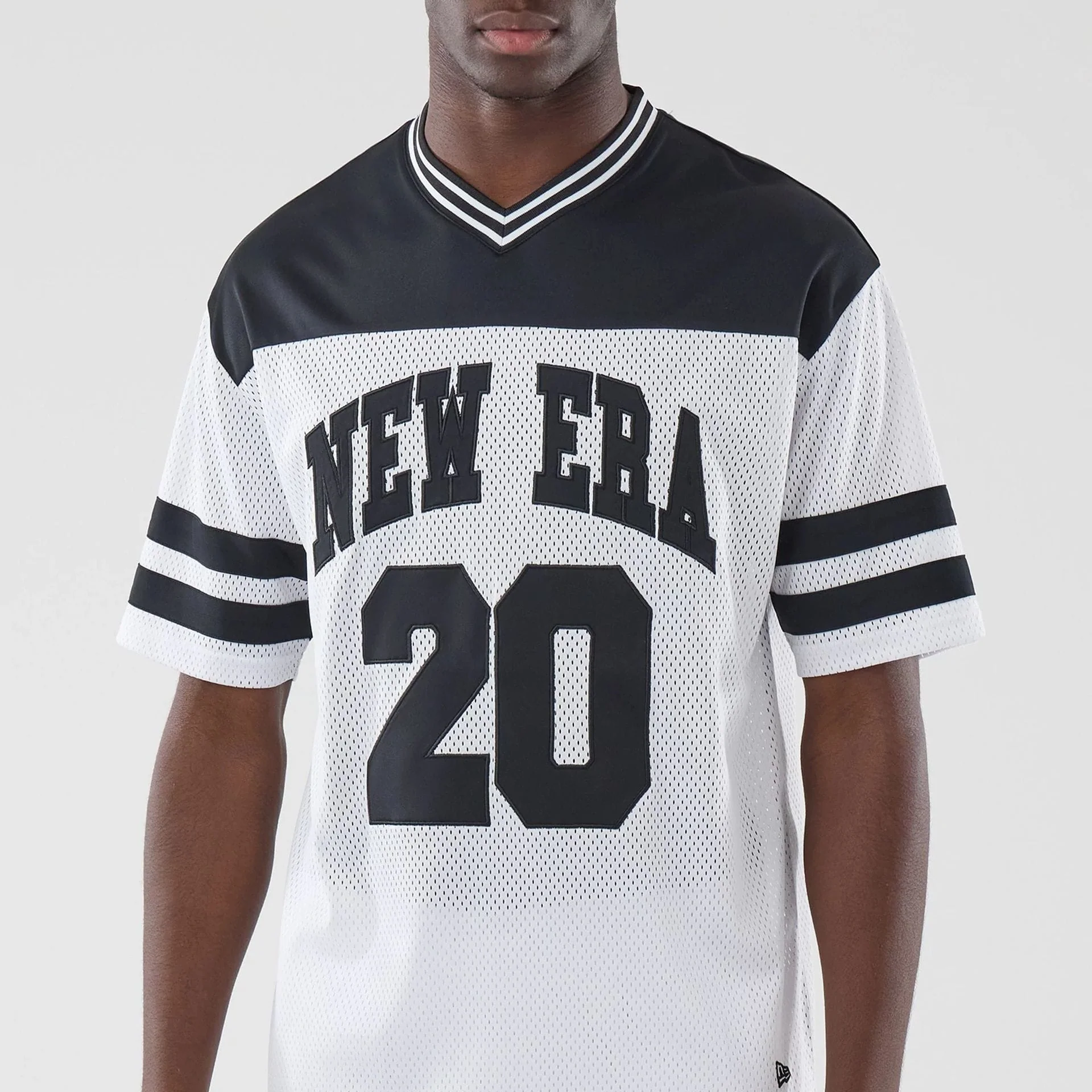 New Era Mesh White Oversized T-Shirt - Image 3
