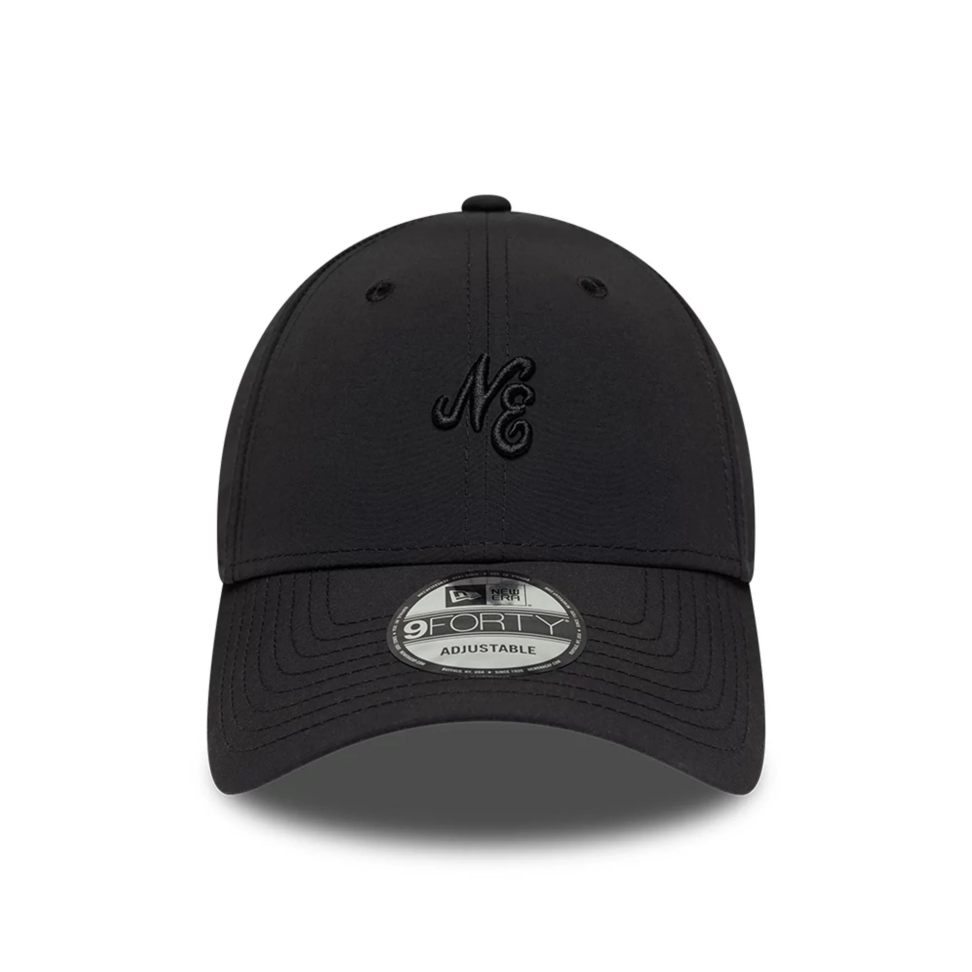 New Era Mini Logo Recycled Black On Black 9FORTY Adjustable Cap - Image 2