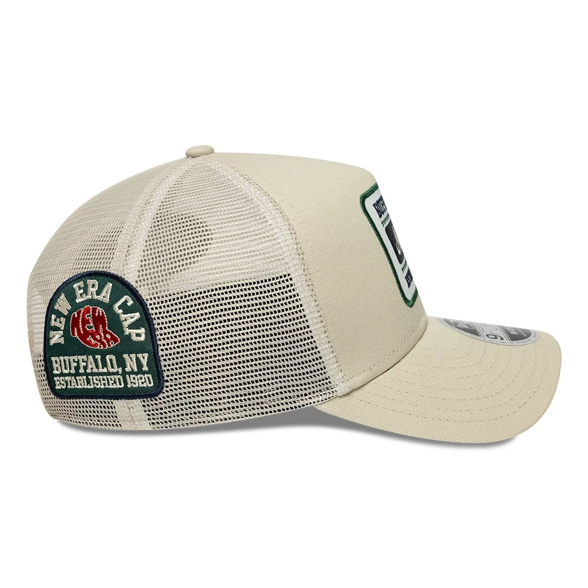 New Era Multi Patch Cream 9FORTY M-Crown A-Frame Adjustable Cap - Image 6