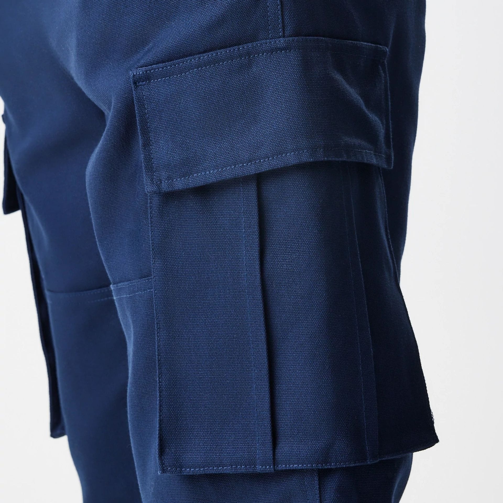 New Era Navy Straight Leg Cargo Trousers - Image 4