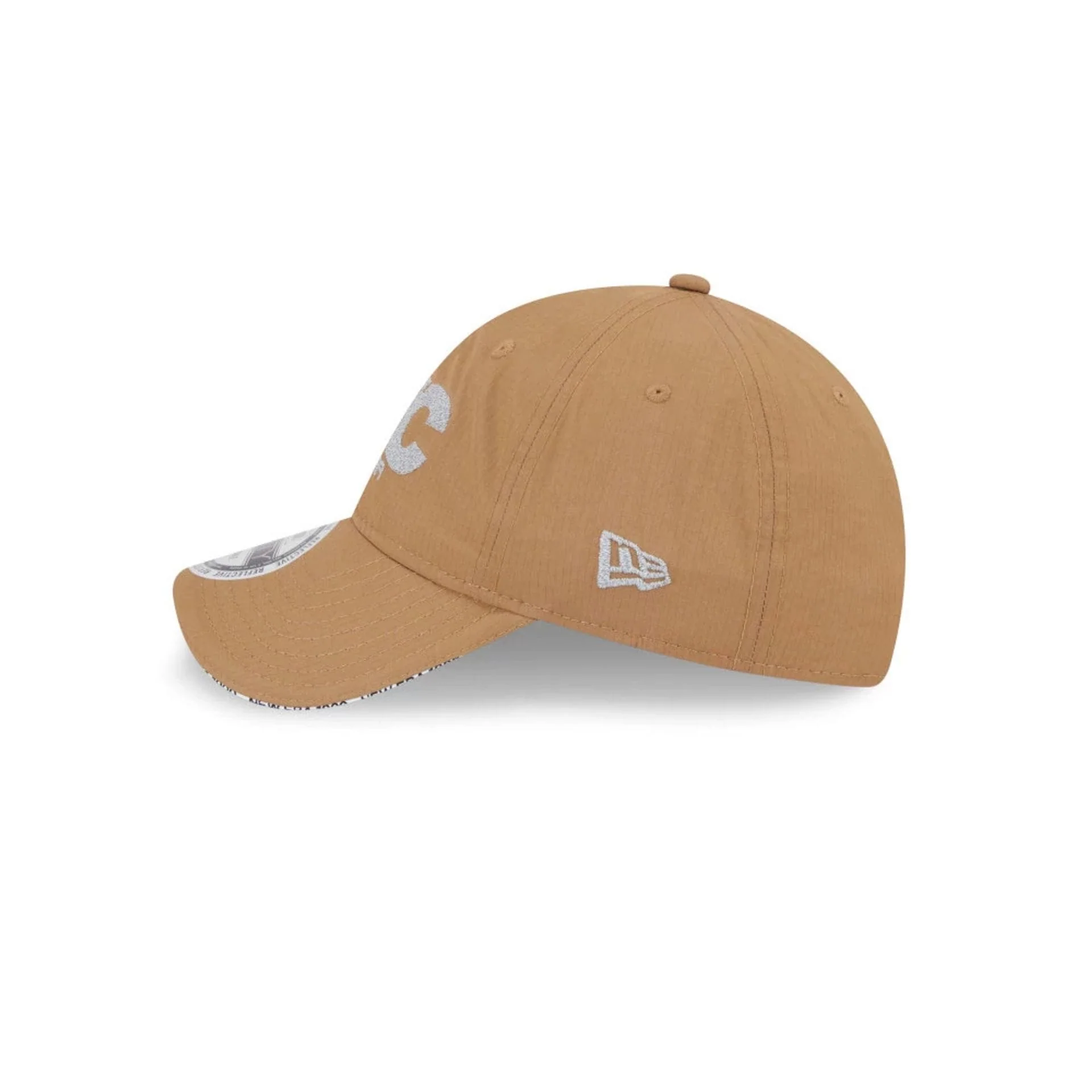 New Era NEC Logo Beige 9FORTY Unstructured Adjustable Cap - Image 5