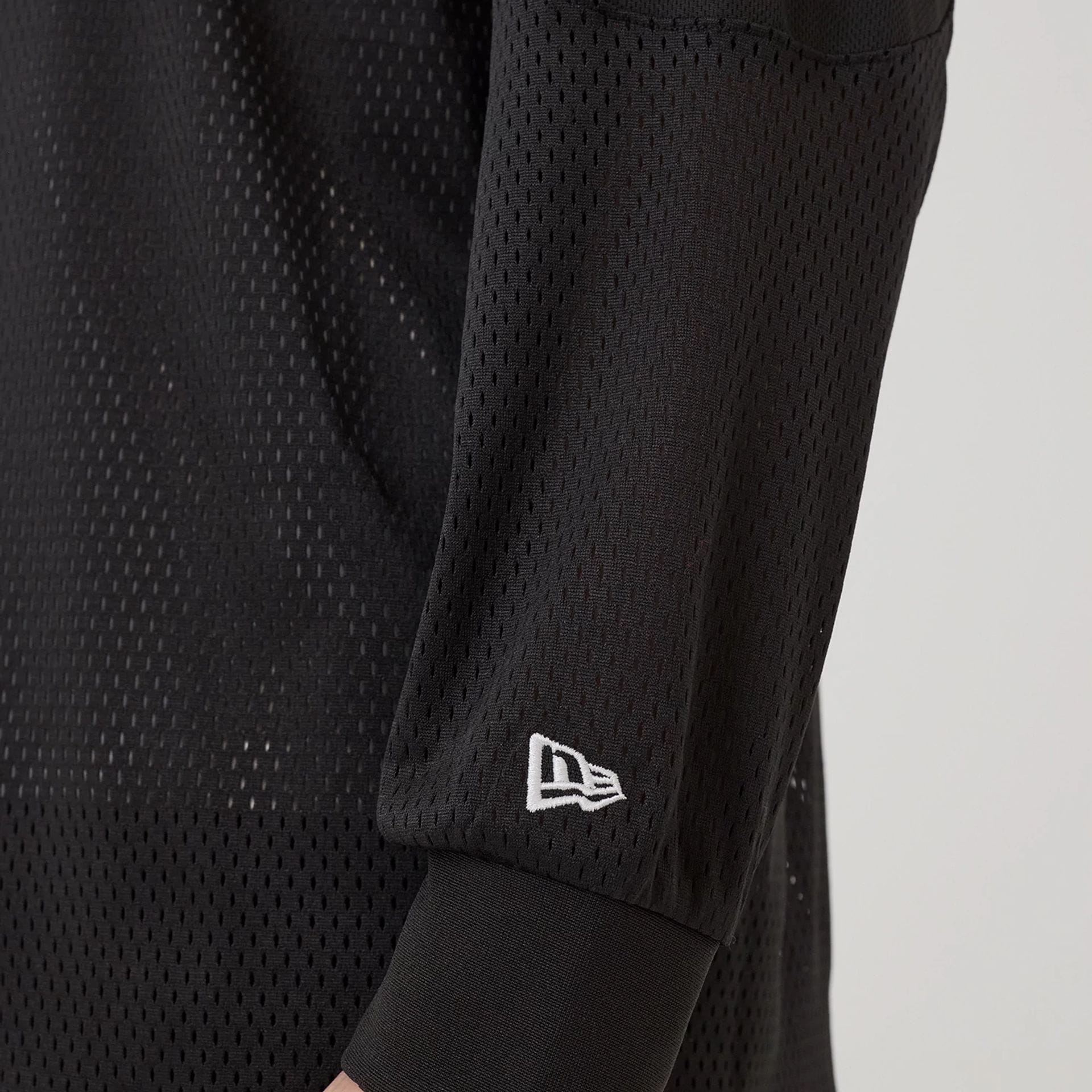 New Era NEC Logo Black Long Sleeve Jersey - Image 5