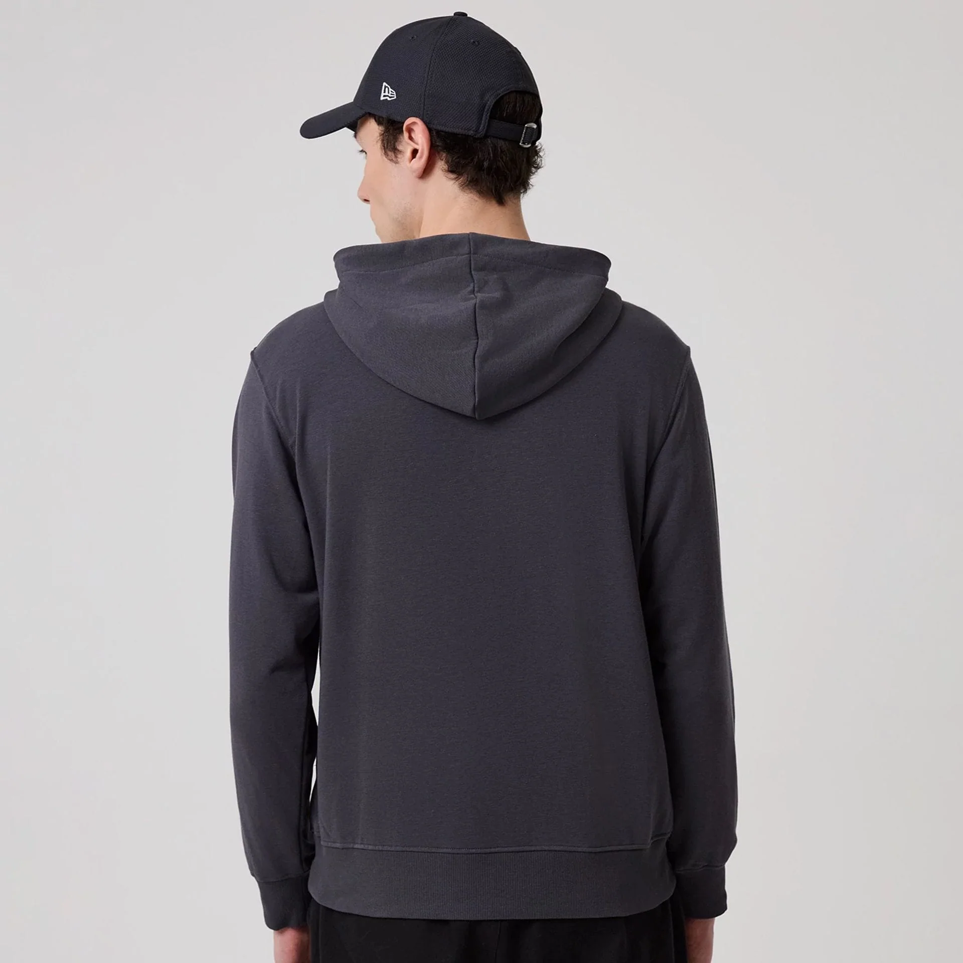 New Era New York Dark Grey Oversized Pullover Hoodie - Image 2