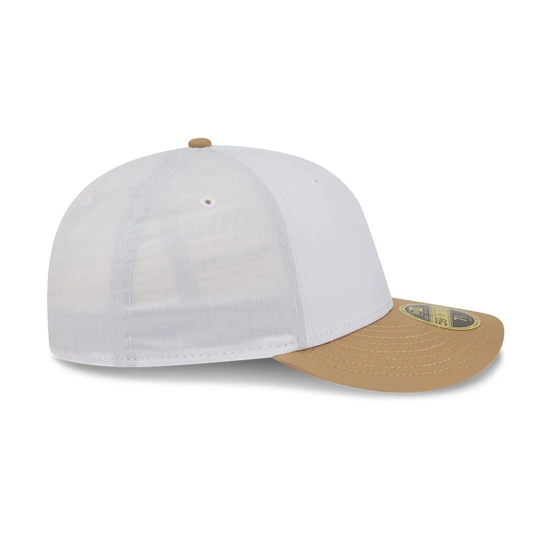 New Era Open White & Beige Low Profile 59FIFTY Fitted Cap - Image 5