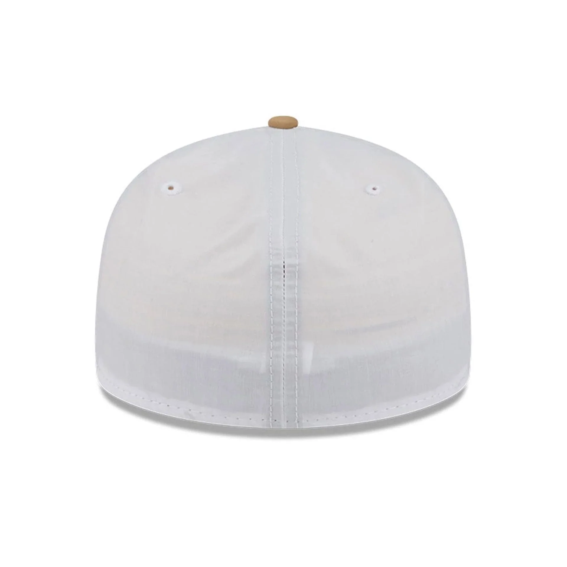 New Era Open White & Beige Low Profile 59FIFTY Fitted Cap - Image 6