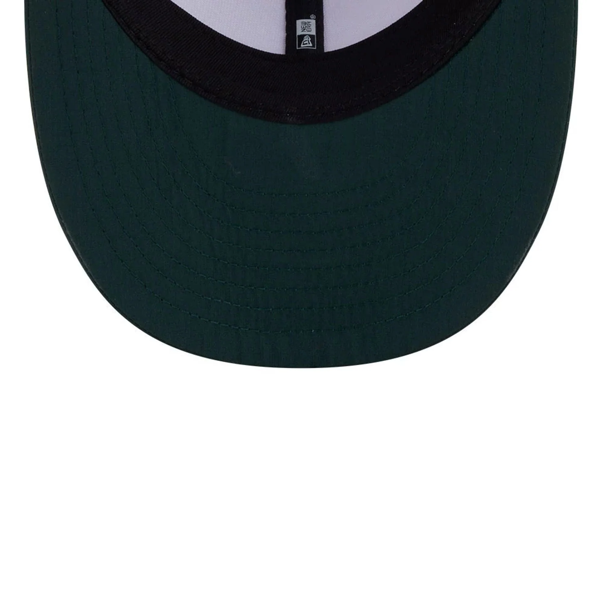 New Era Open White & Dark Green Low Profile 59FIFTY Fitted Cap - Image 7