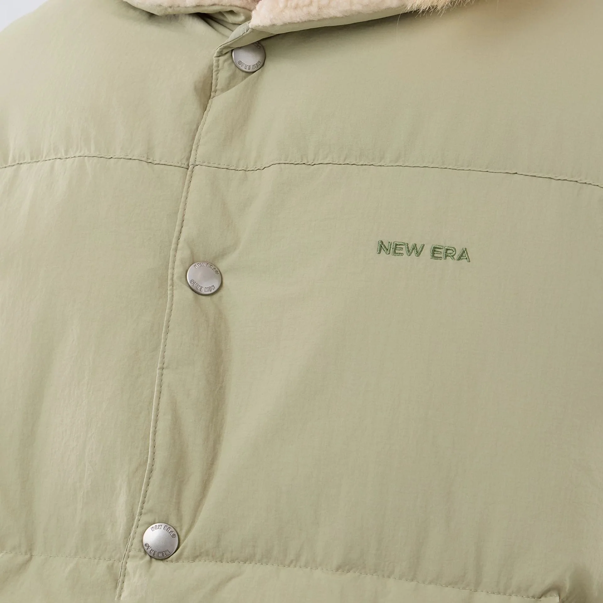 New Era Organic Boa Neck Khaki Gilet - Image 5