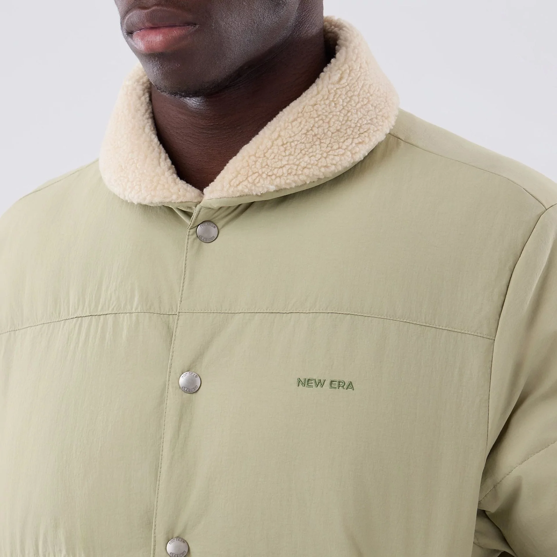 New Era Organic Boa Neck Khaki Jacket - Image 5