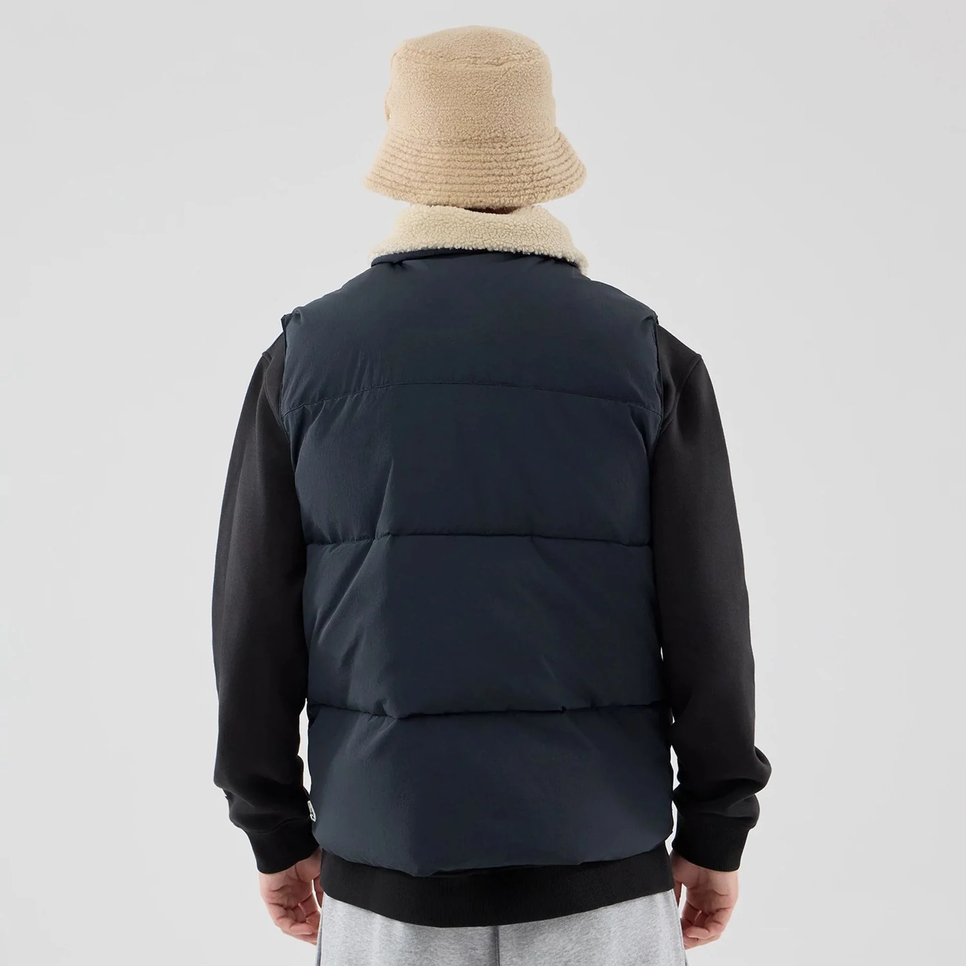 New Era Organic Boa Neck Navy Gilet - Image 2