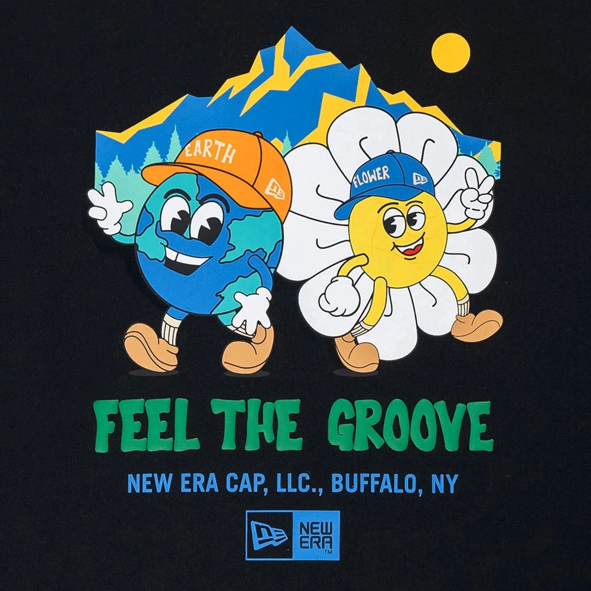 New Era Outdoor Earth Day Black T-Shirt - Image 3