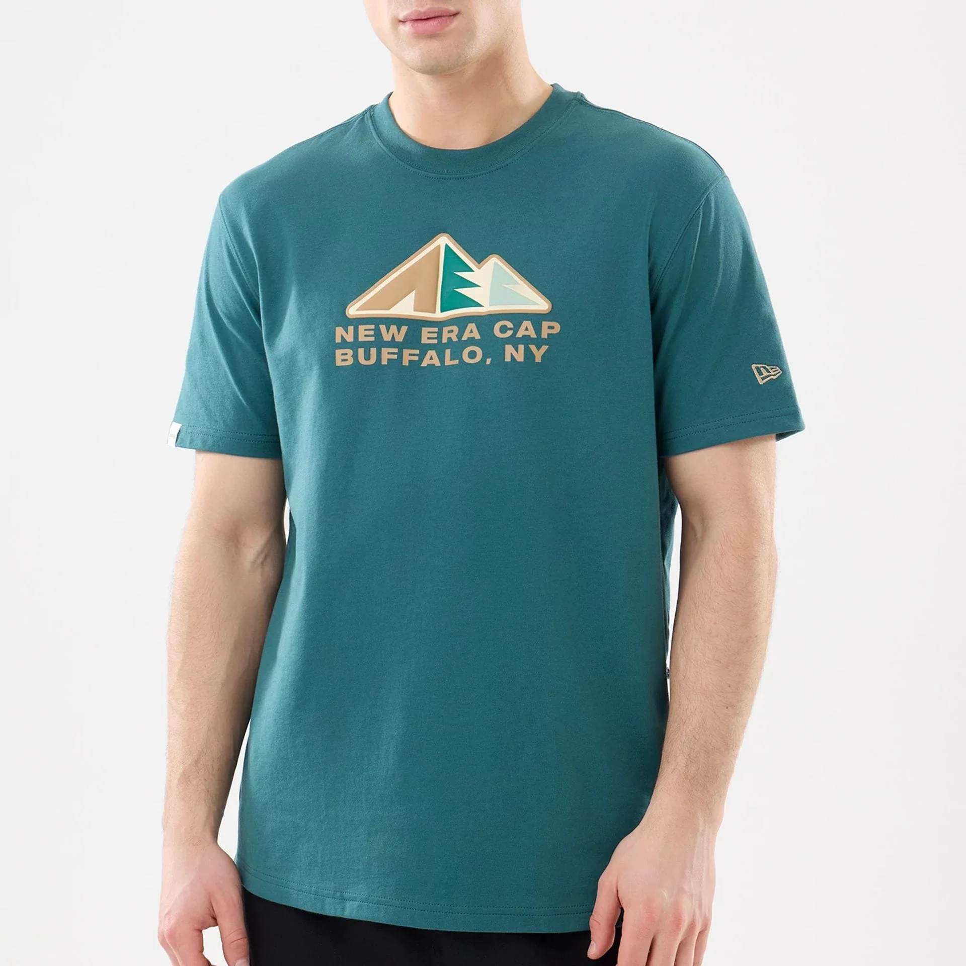 New Era Outdoor Mountain Dark Green T-Shirt - Image 7