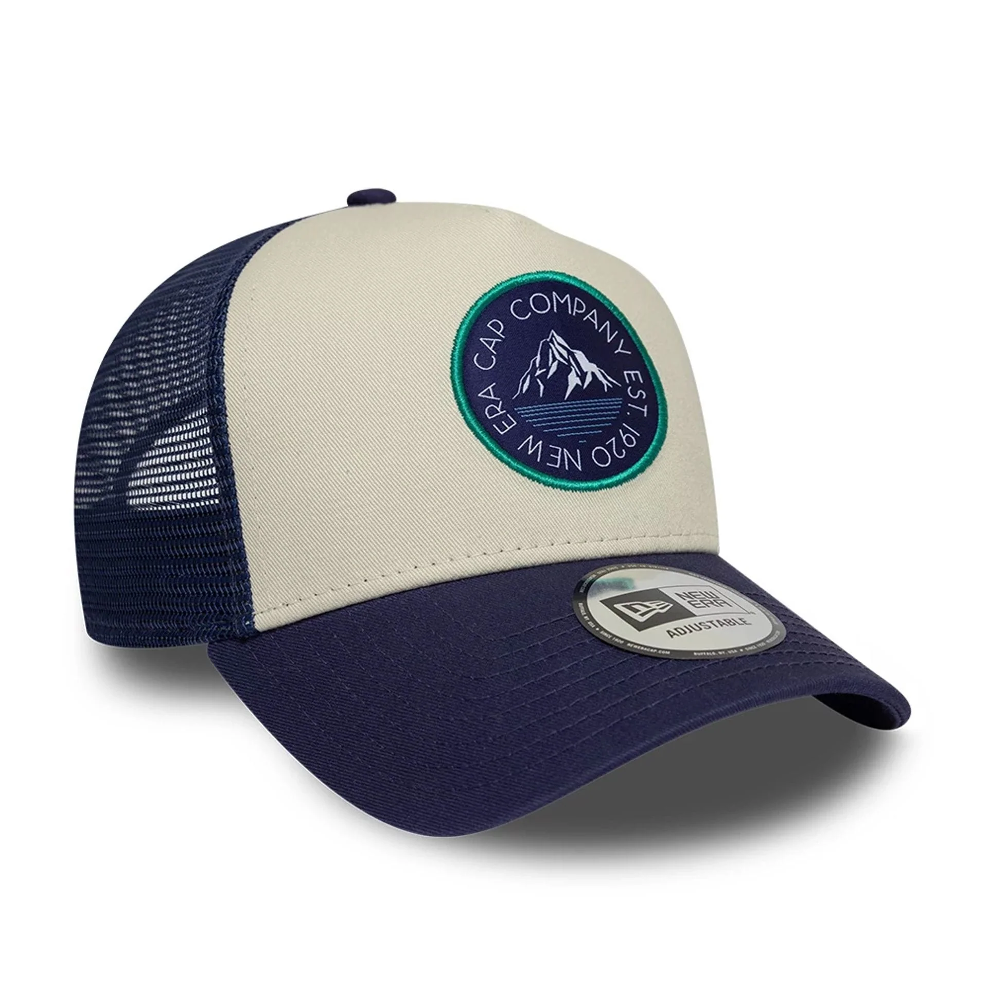 New Era Outdoor Washed Navy 9FORTY A-Frame Trucker Adjustable Cap - Image 3