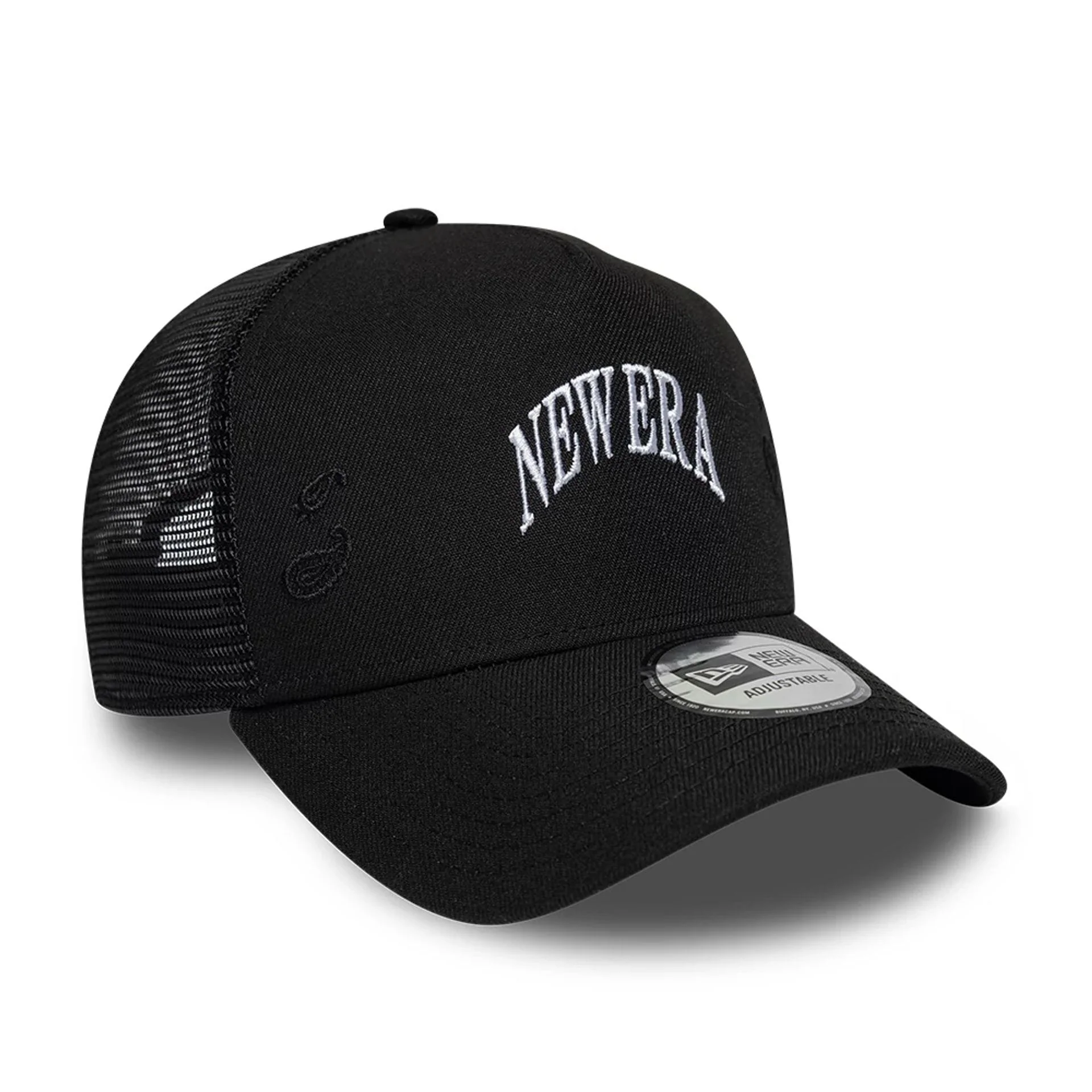 New Era Paisley Emblem Black 9FORTY A-Frame Trucker Adjustable Cap - Image 3