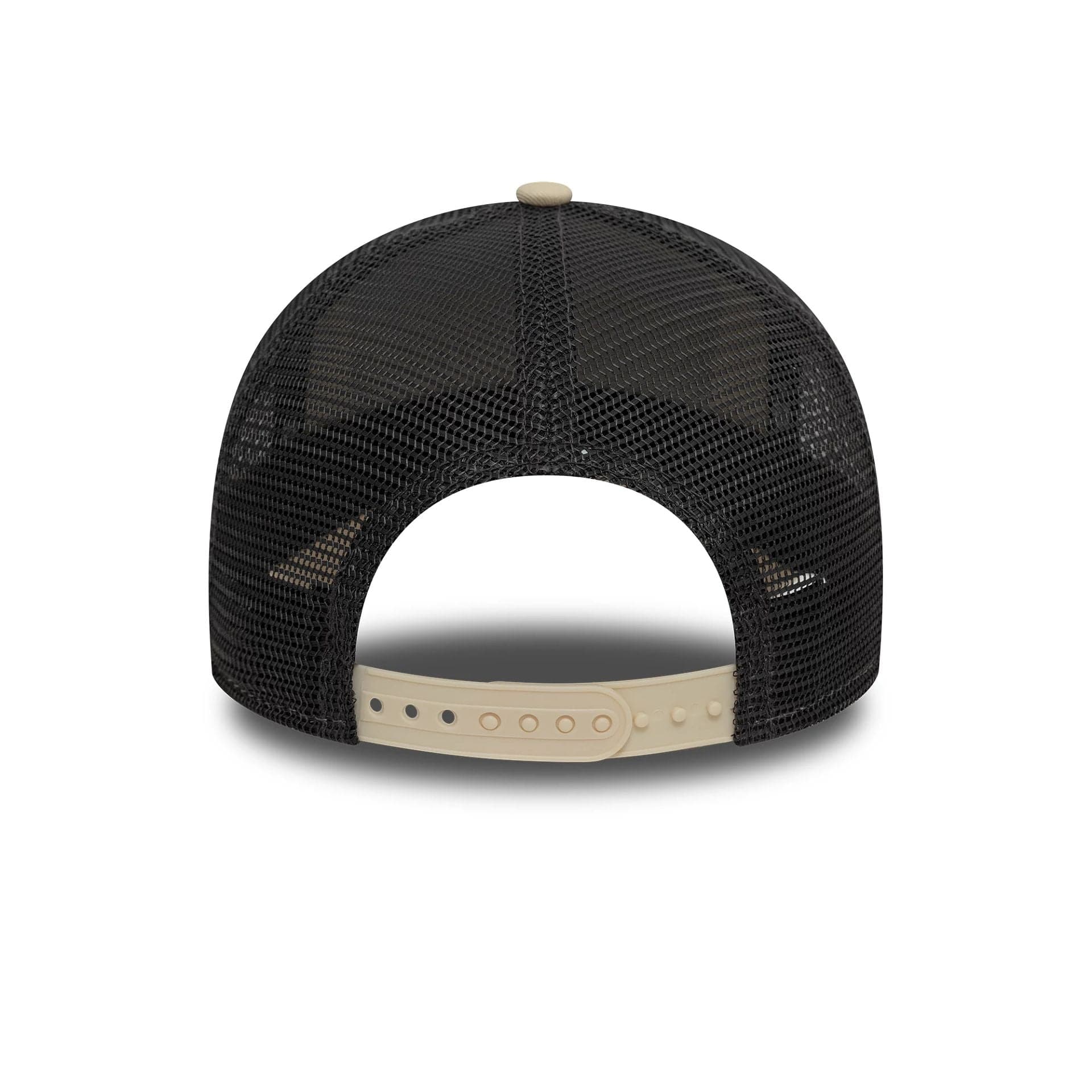 New Era Patch Beige 9FORTY A-Frame Adjustable Trucker Cap - Image 4