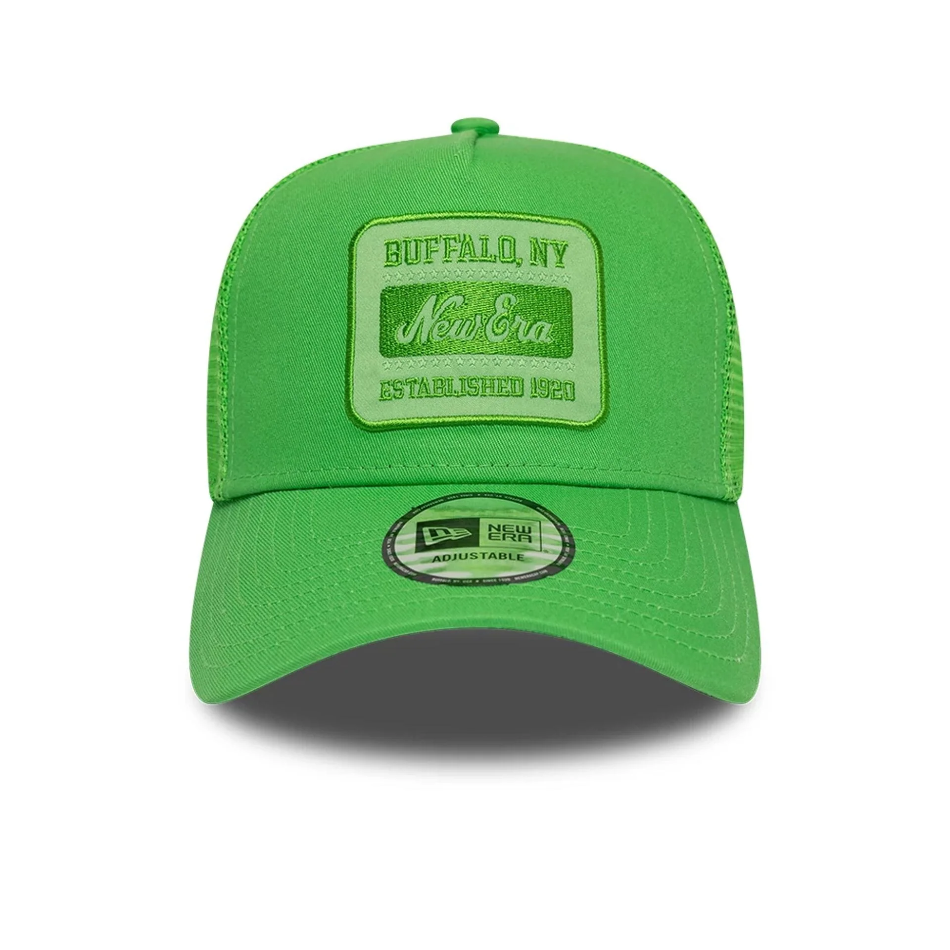 New Era Patch Open Green 9FORTY A-Frame Trucker Adjustable Cap - Image 2