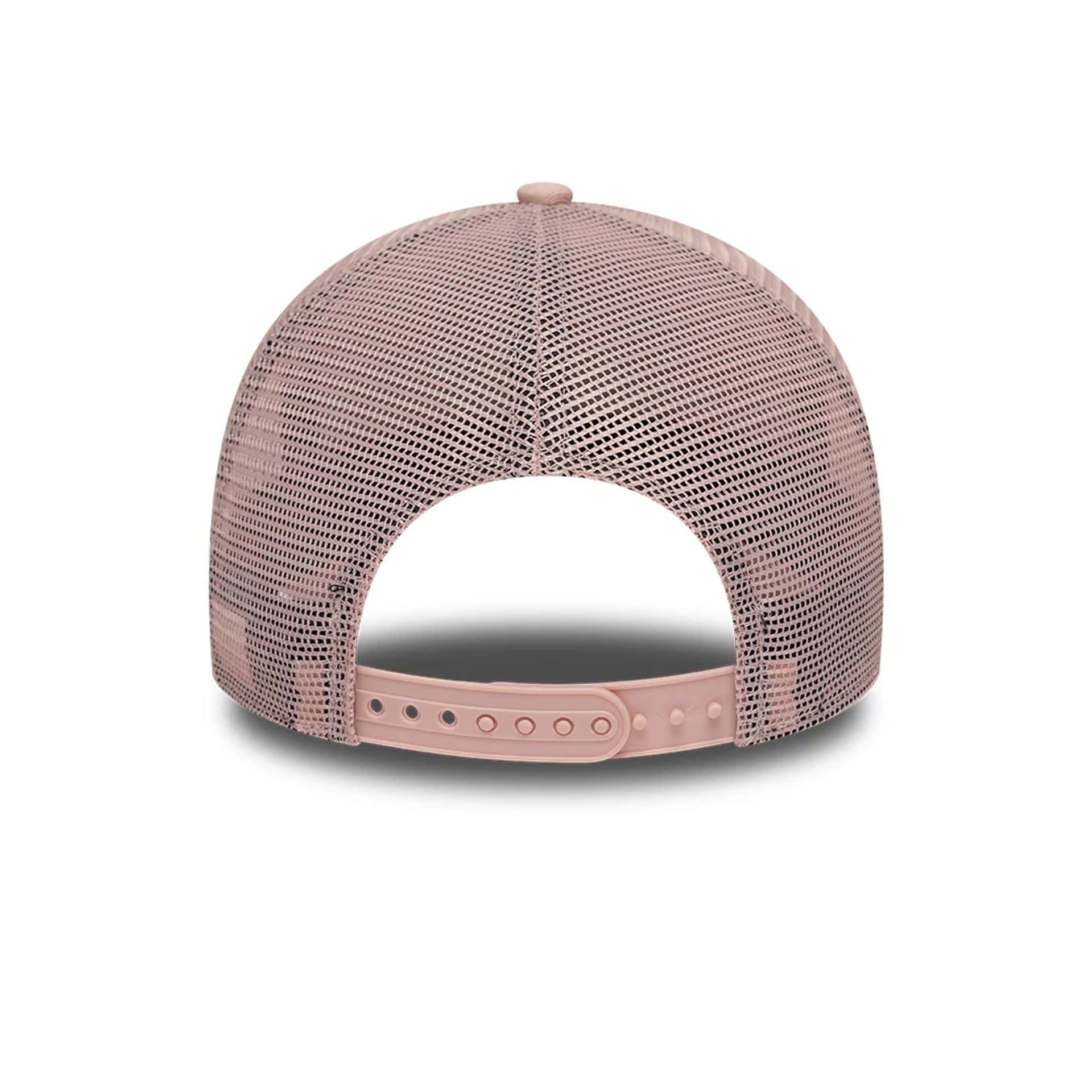 New Era Patch Pastel Pink 9FORTY A-Frame Trucker Adjustable Cap - Image 4