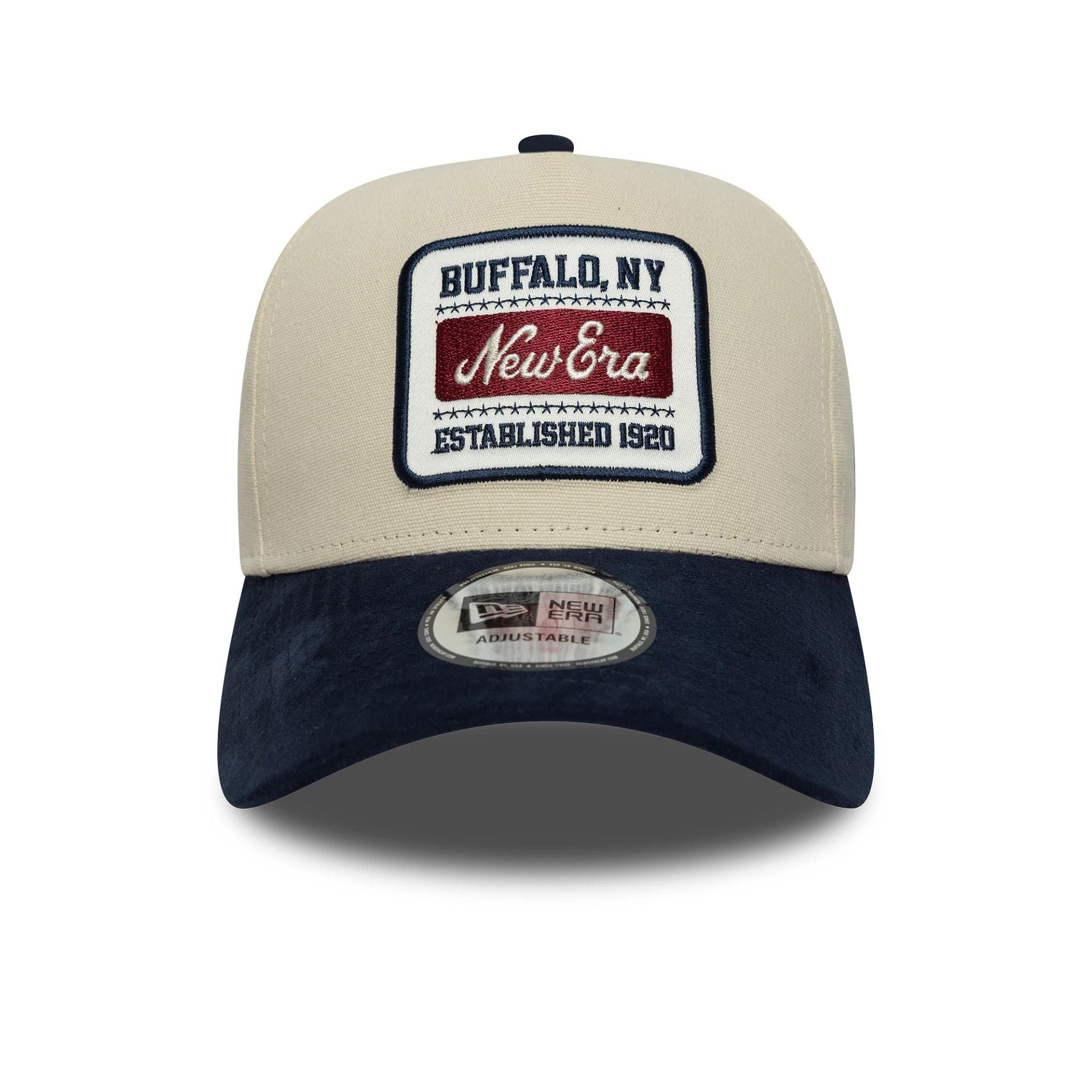 New Era Patch Suede Cream 9FORTY E-Frame Cap - Image 2