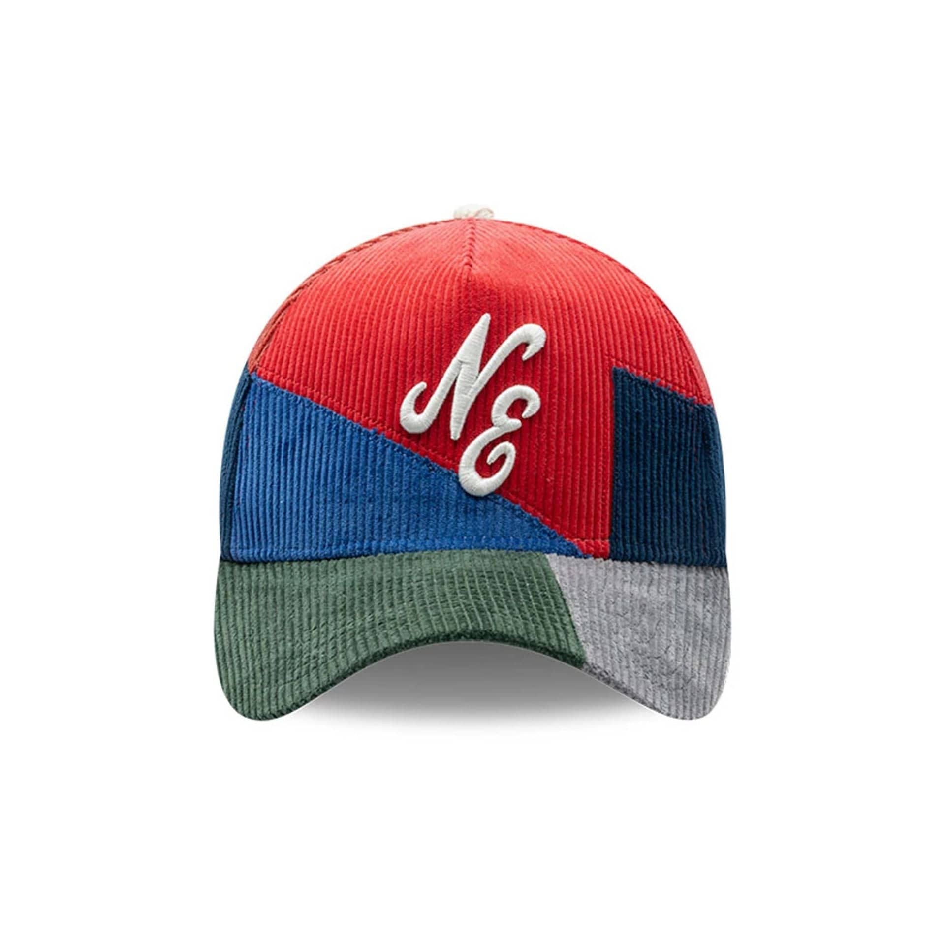New Era Patchwork Red 9FORTY A-Frame Cap - Image 3