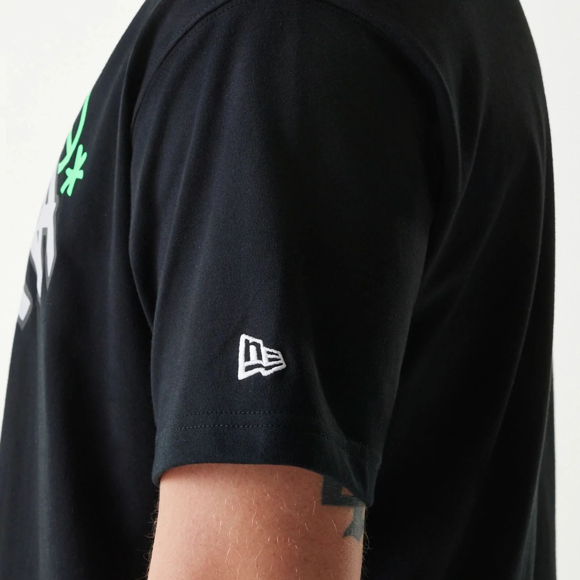 New Era Peace Symbol Black T-Shirt - Image 5