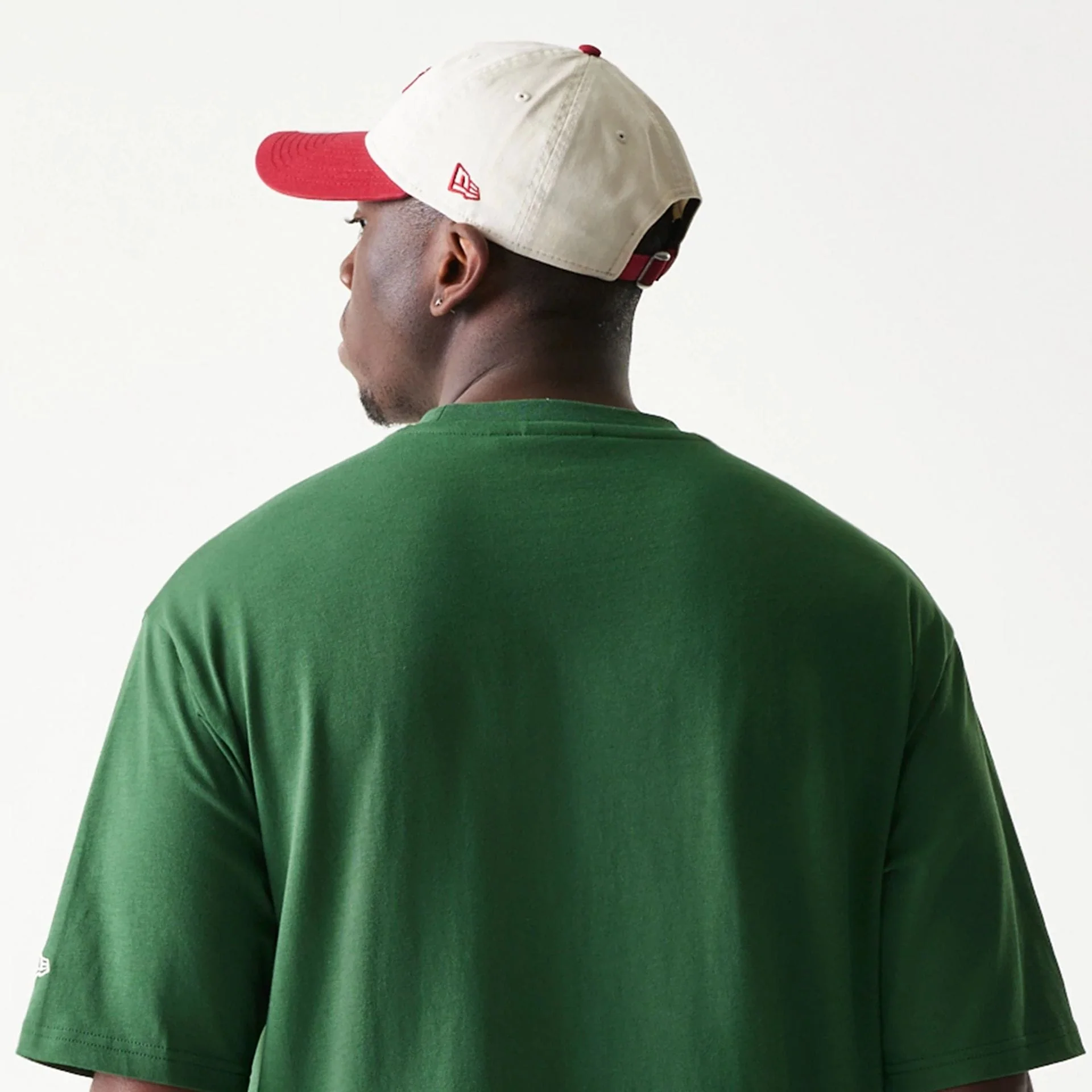 New Era Pear Fruit Graphic Dark Green Oversized T-Shirt - Image 8