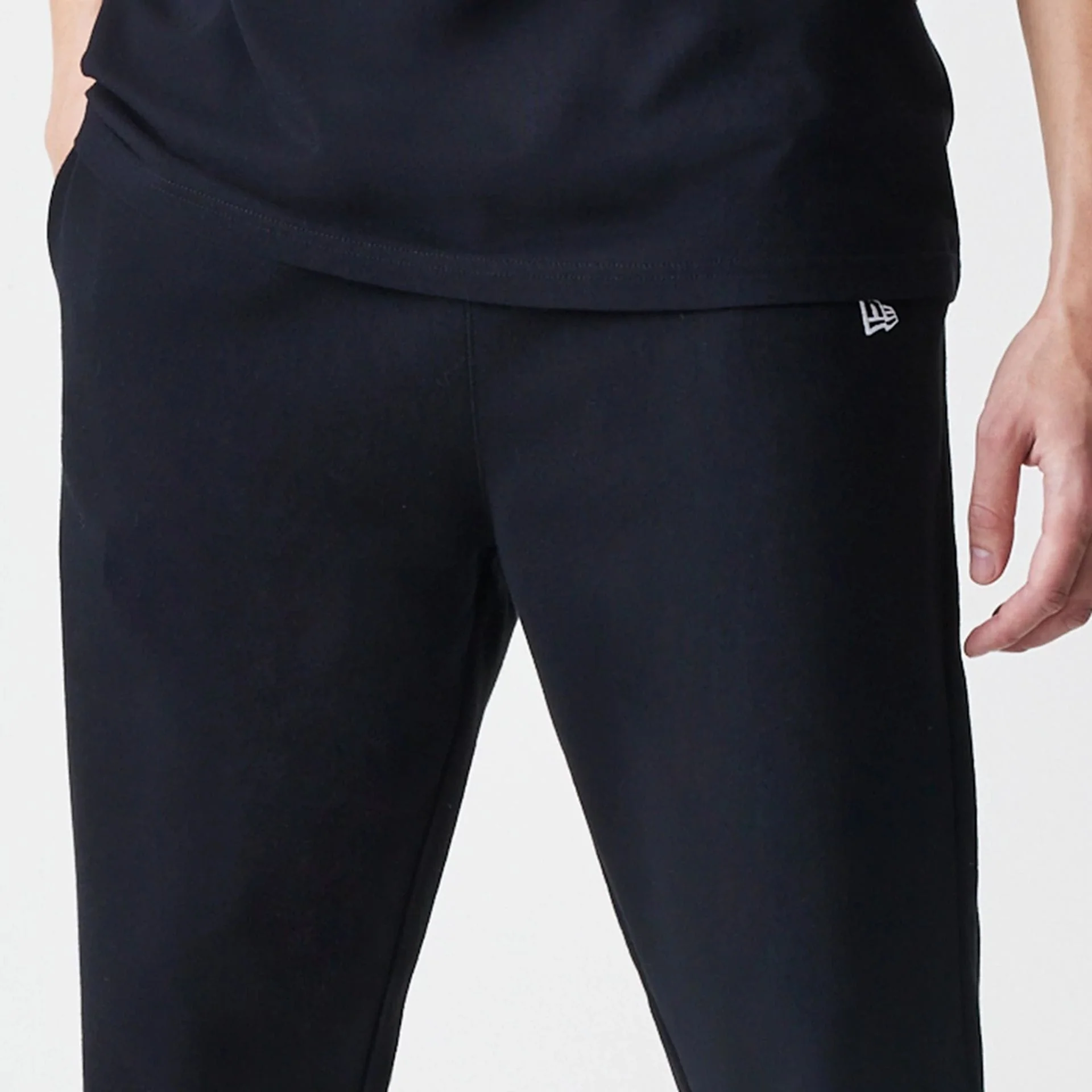 New Era Premium Essential Black Joggers - Image 4