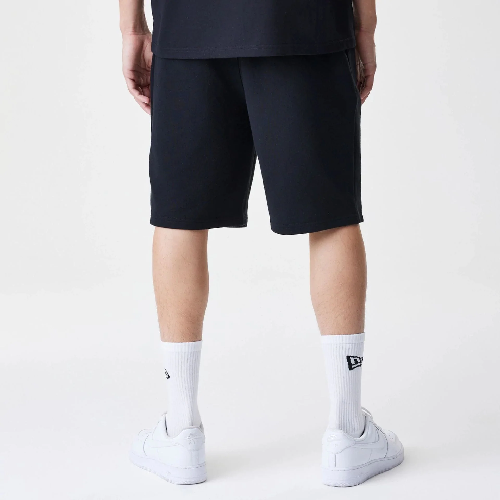 New Era Premium Essential Black Oversized Shorts - Image 2