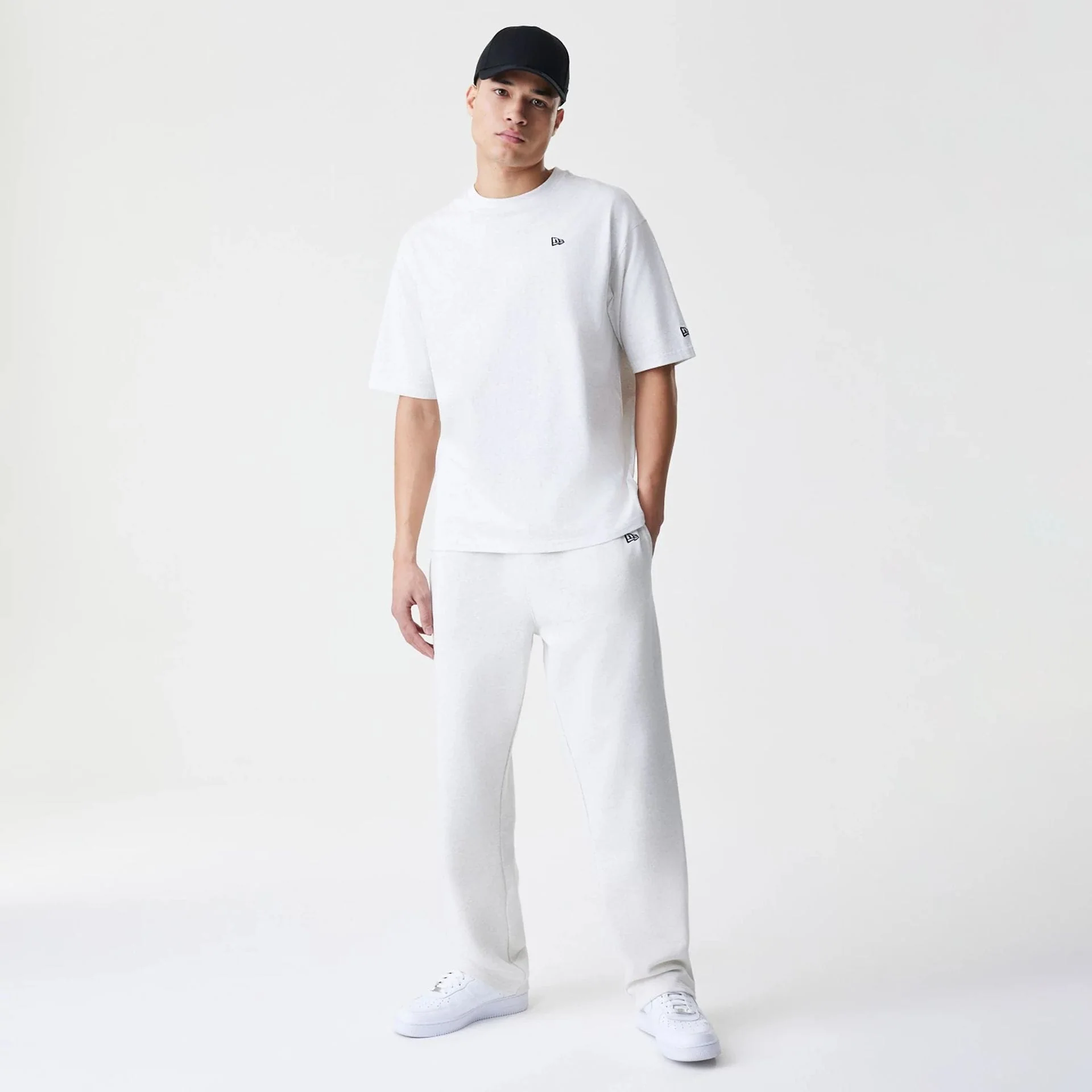 New Era Premium Essential Pastel Grey Joggers - Image 8
