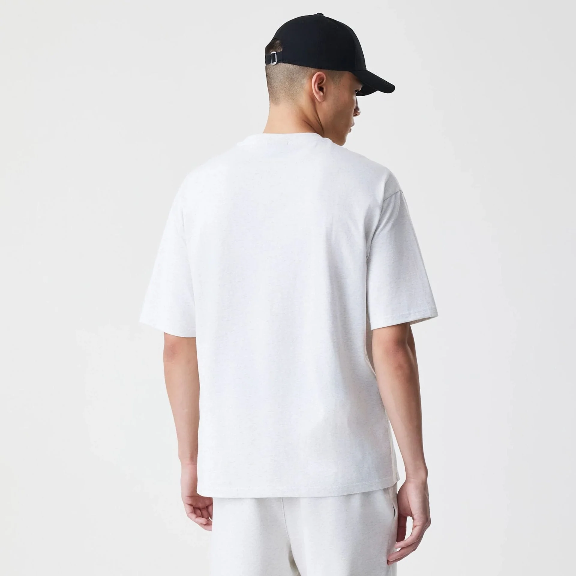 New Era Premium Essential Pastel Grey Oversized T-Shirt - Image 2