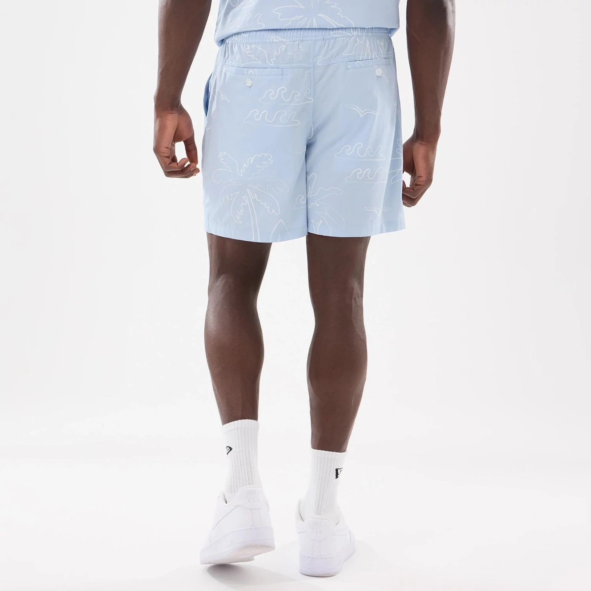 New Era Resort Blue Oversized Shorts - Image 2