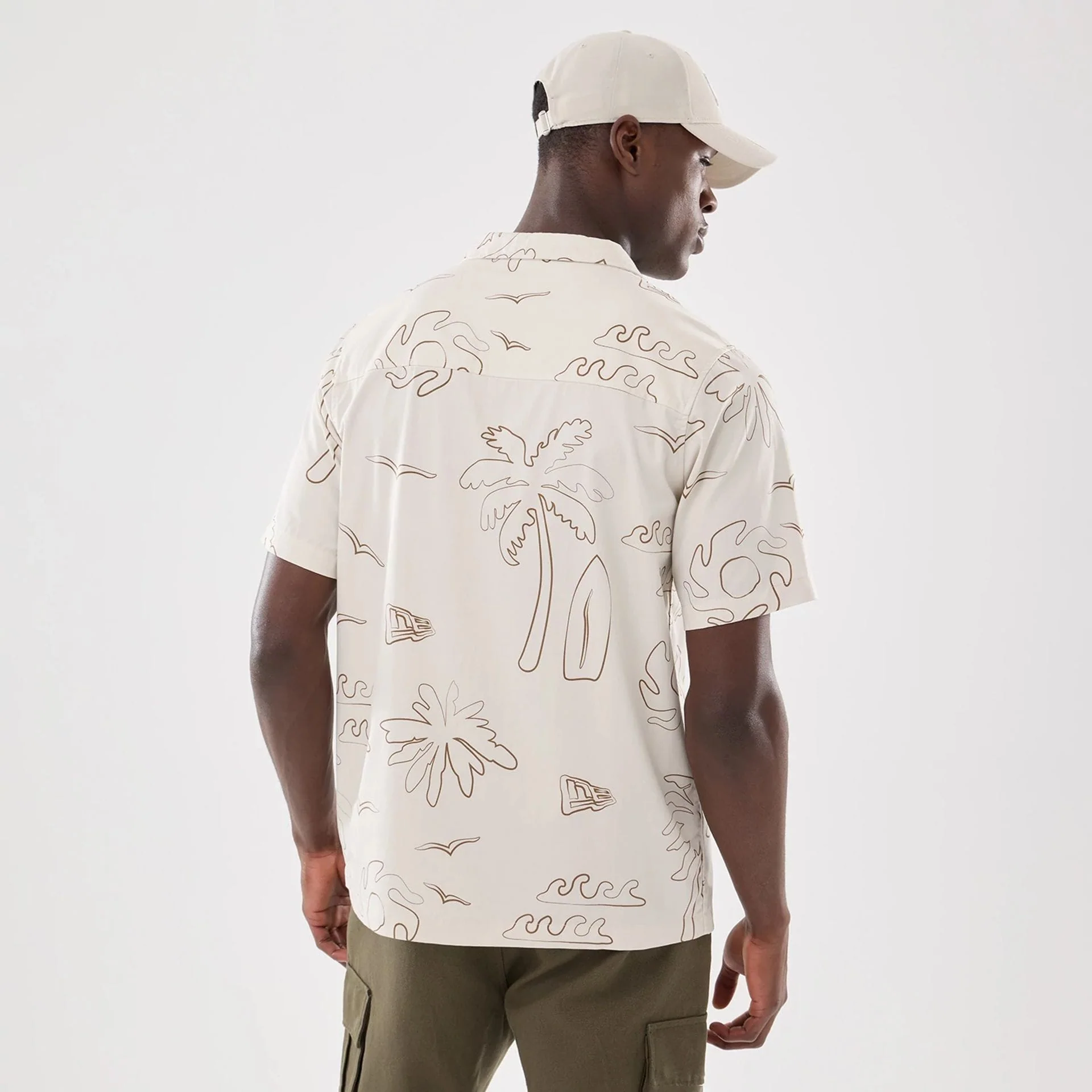 New Era Resort Natural Short Sleeve Shirt - Image 2
