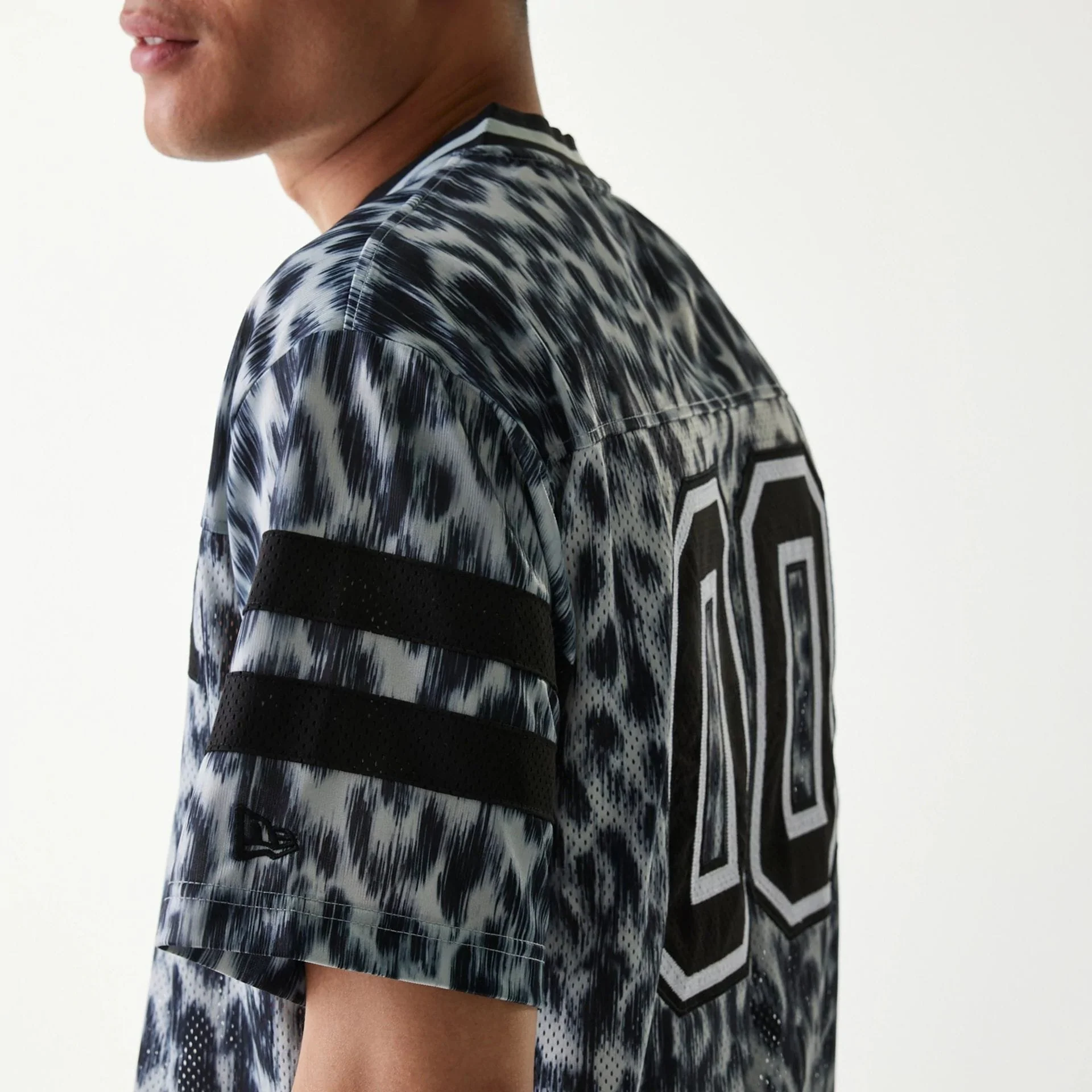 New Era Retro Sports Grey Mesh Jersey - Image 5