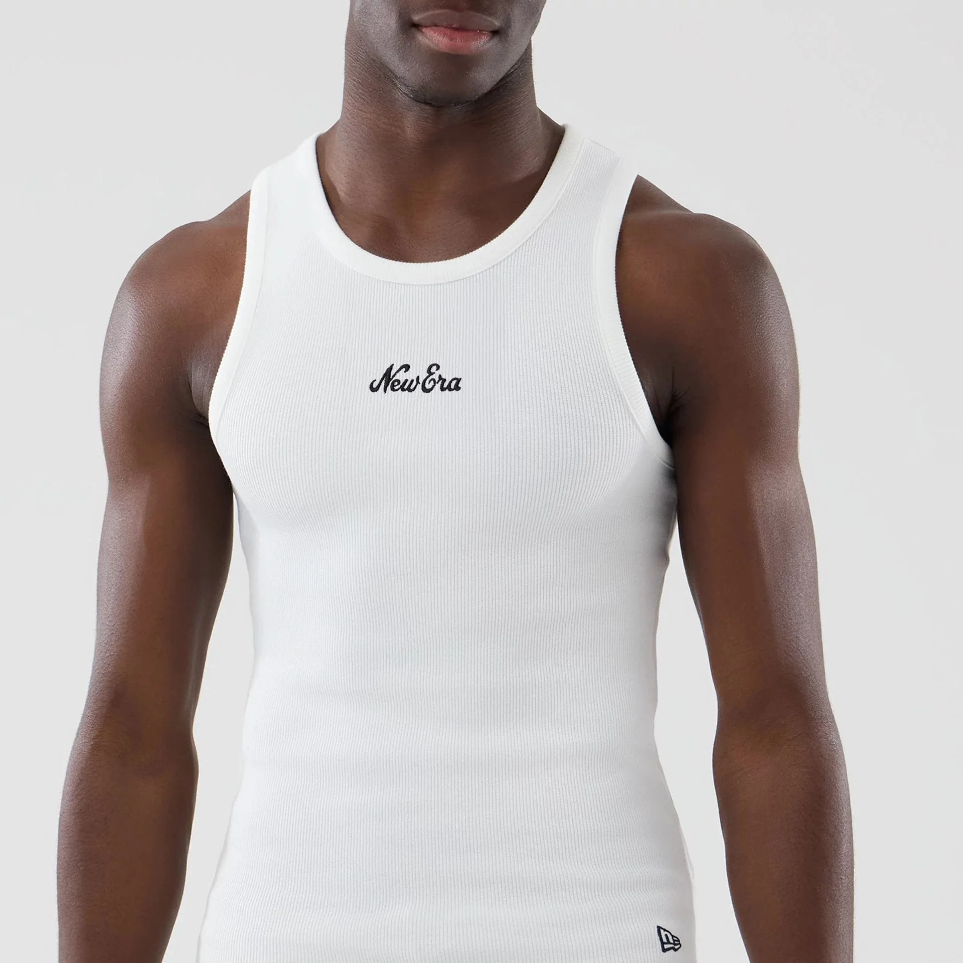 New Era Rib White Vest - Image 3