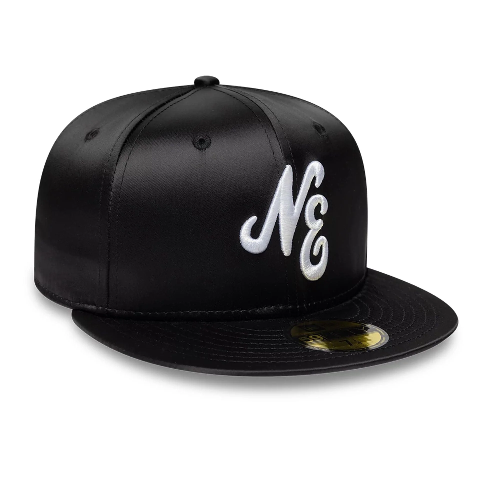 New Era Satin Black 59FIFTY Fitted Cap - Image 3