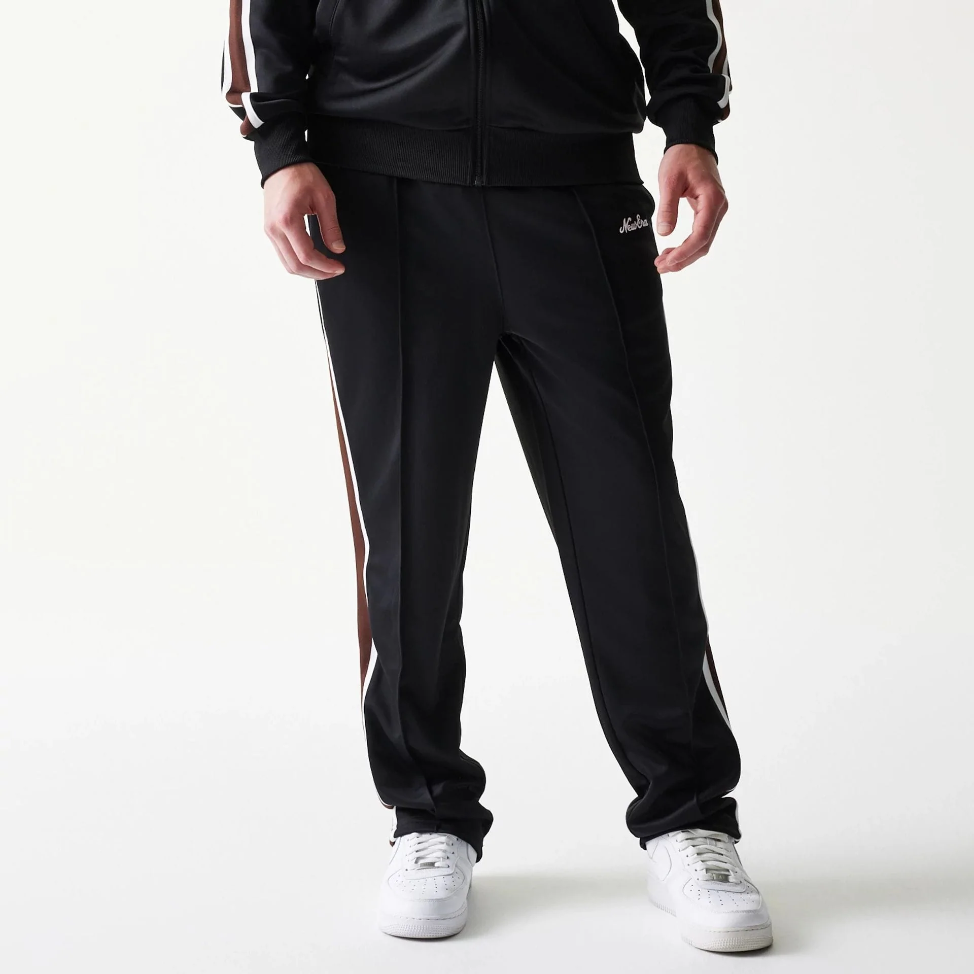 New Era Script Black Straight Leg Joggers - Image 3