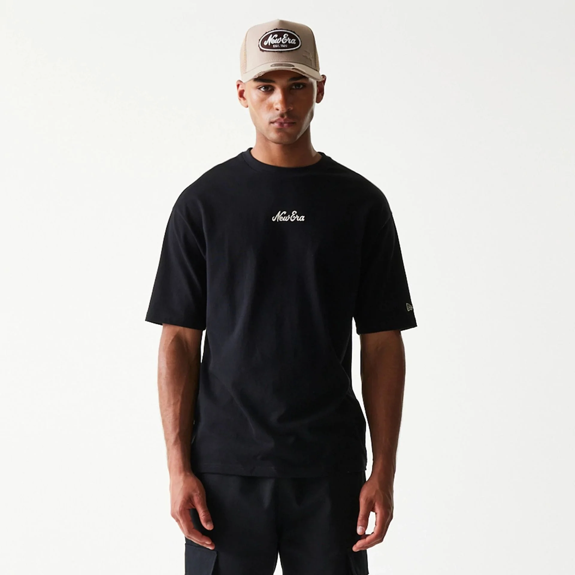 New Era Script Black T-Shirt - Image 3