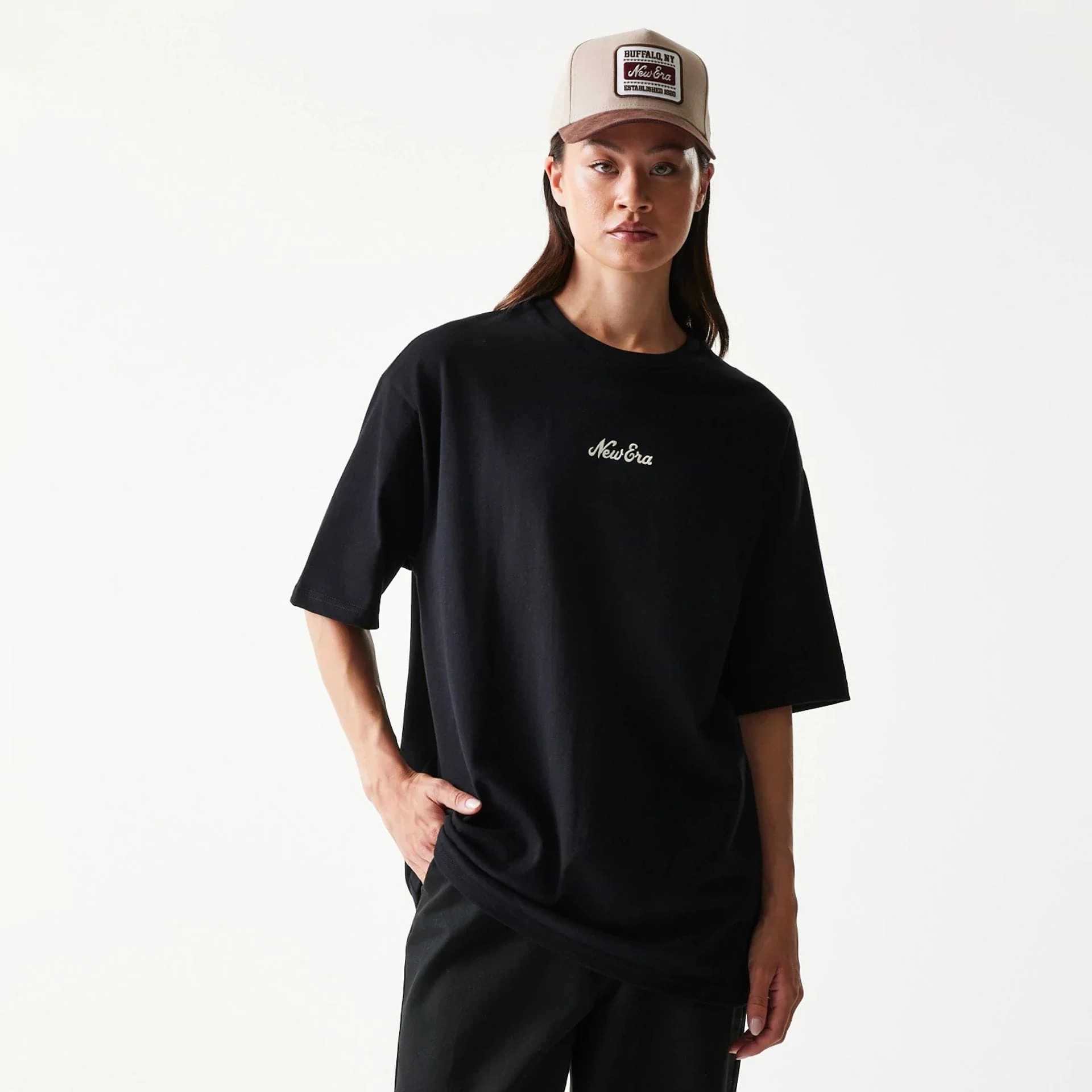 New Era Script Black T-Shirt - Image 4