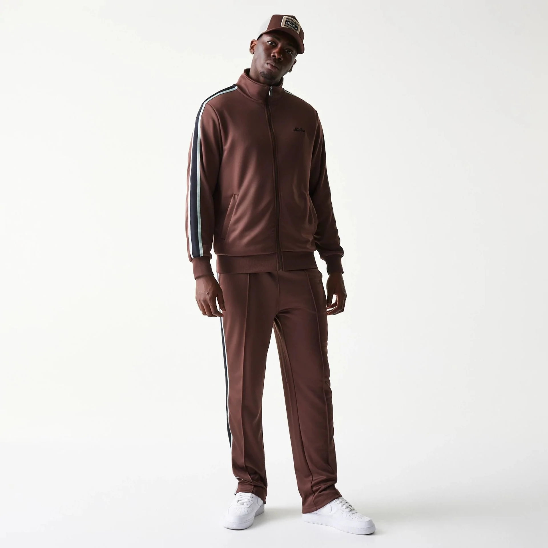 New Era Script Brown Straight Leg Joggers - Image 7
