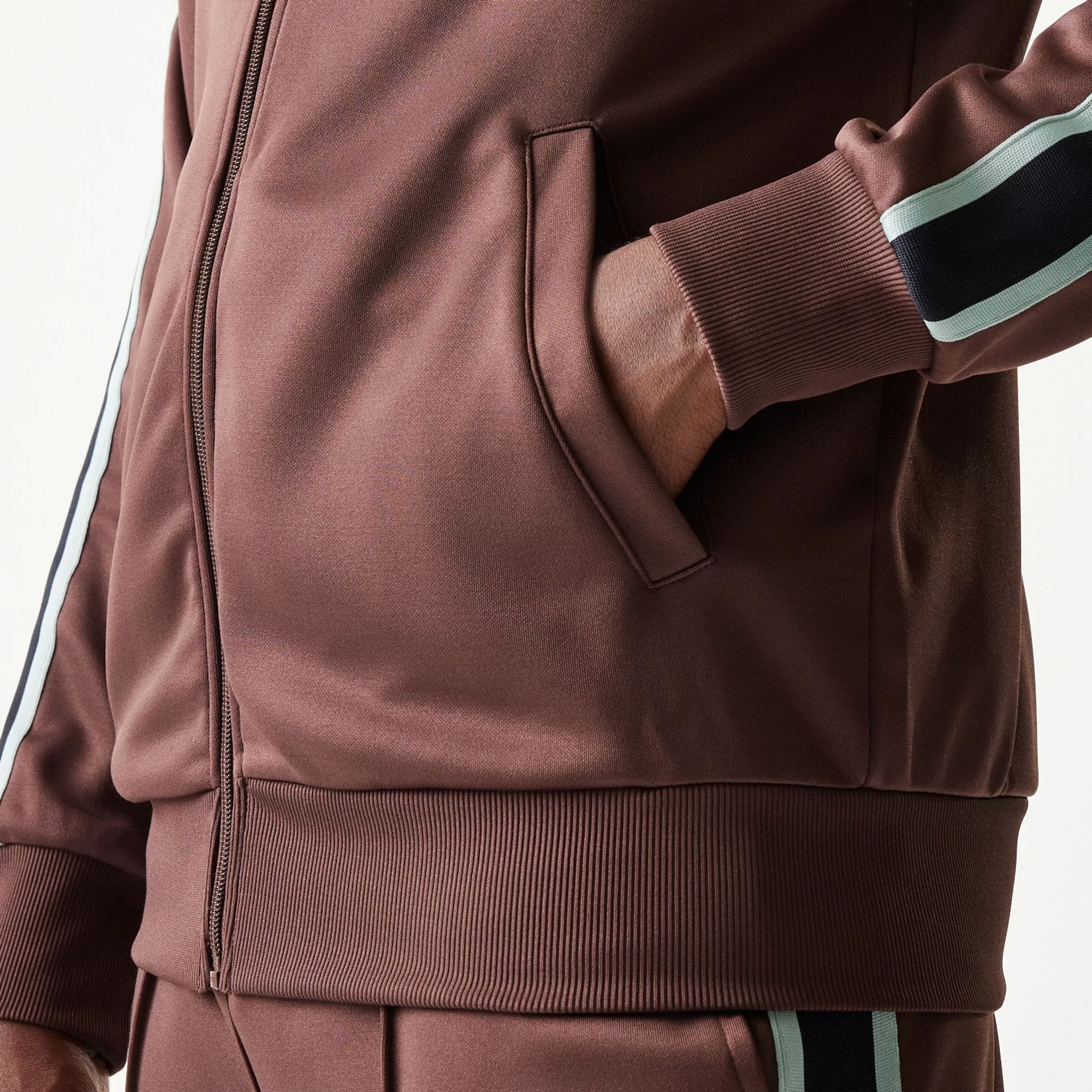 New Era Script Brown Track Jacket - Image 7
