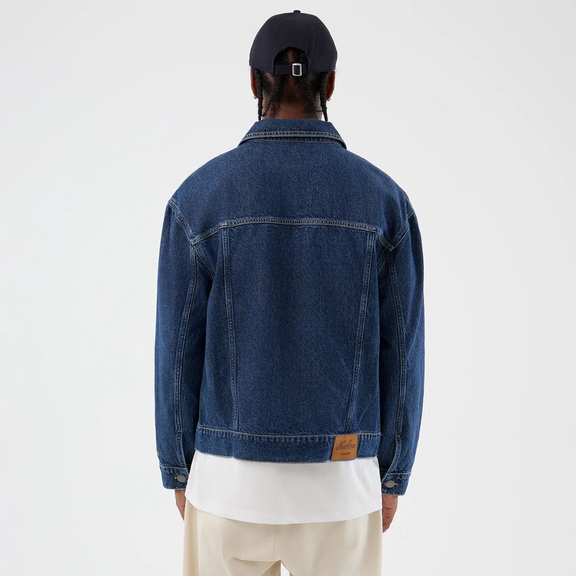 New Era Script Denim Dark Blue Jacket - Image 2