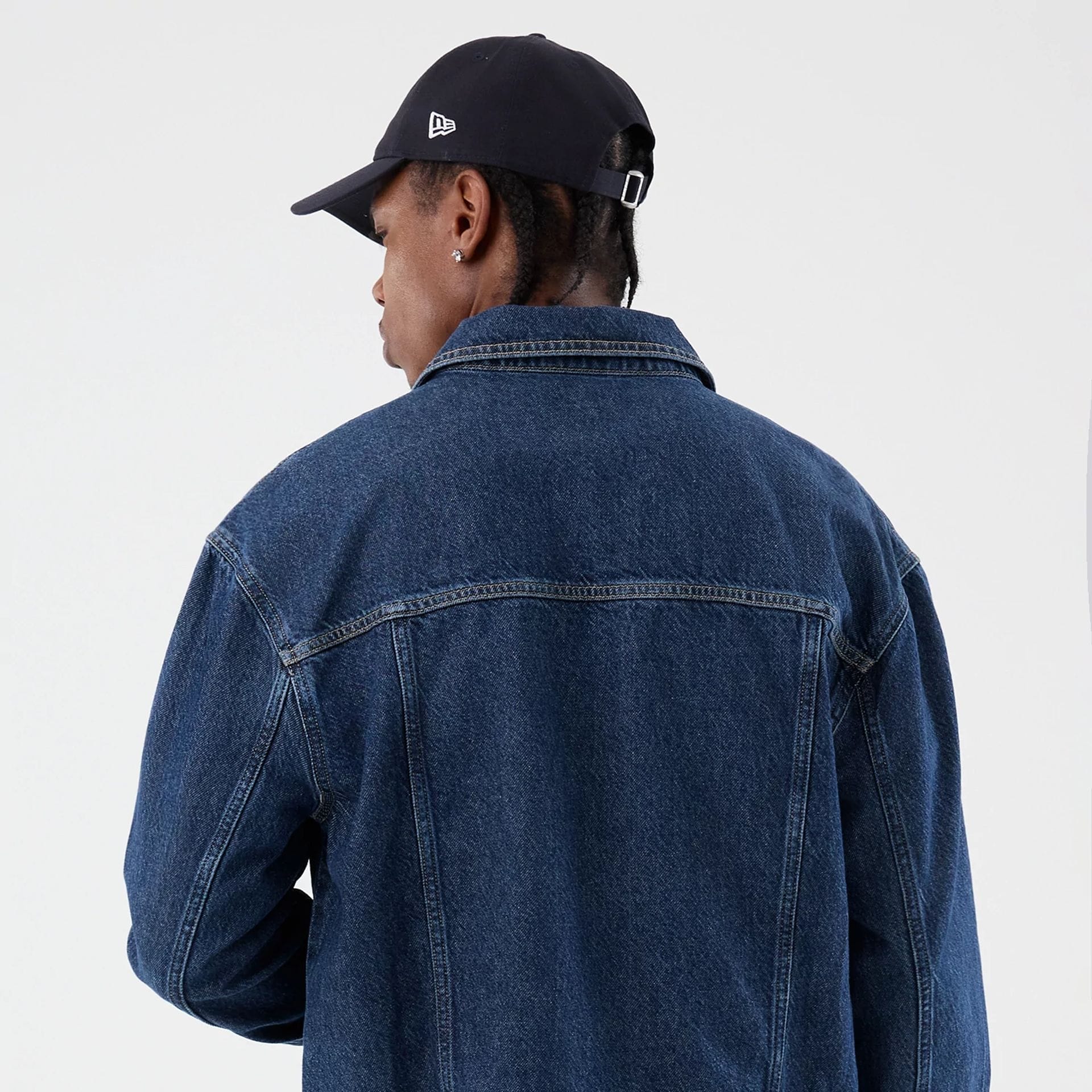 New Era Script Denim Dark Blue Jacket - Image 8