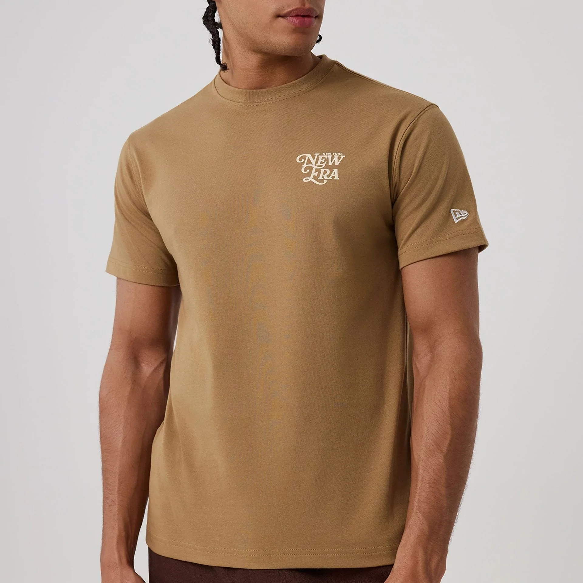 New Era Script Graphic Beige T-Shirt - Image 5