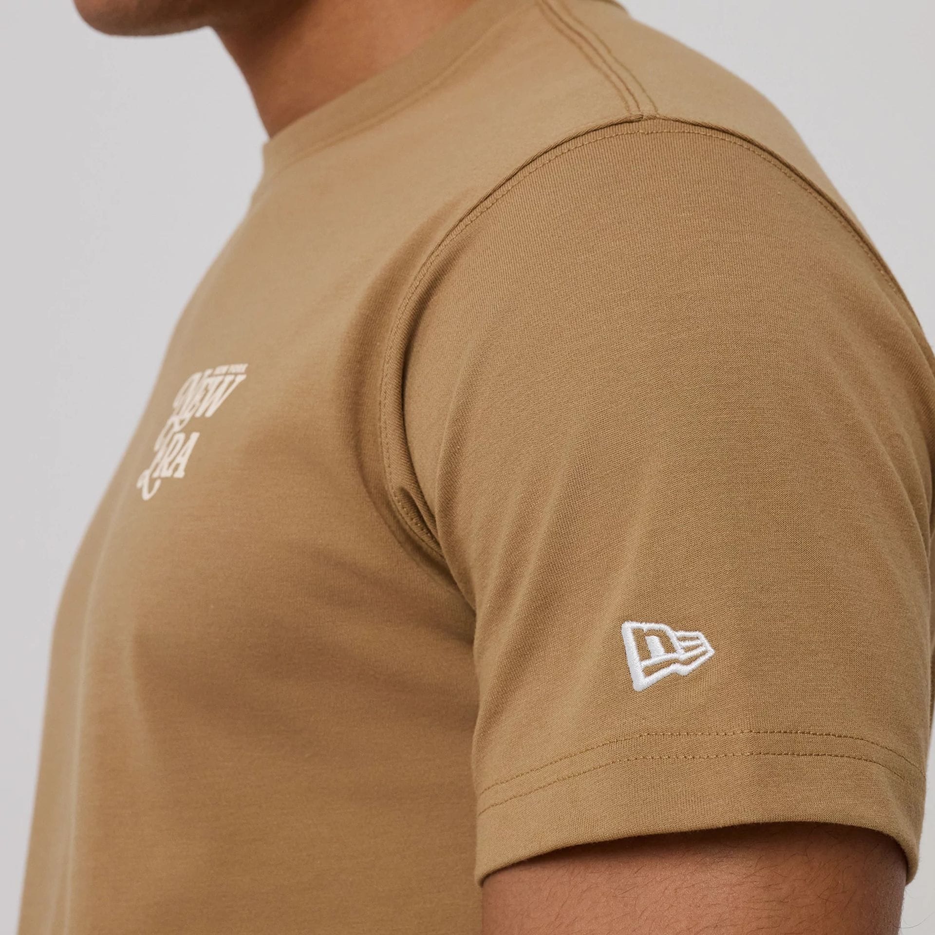 New Era Script Graphic Beige T-Shirt - Image 6