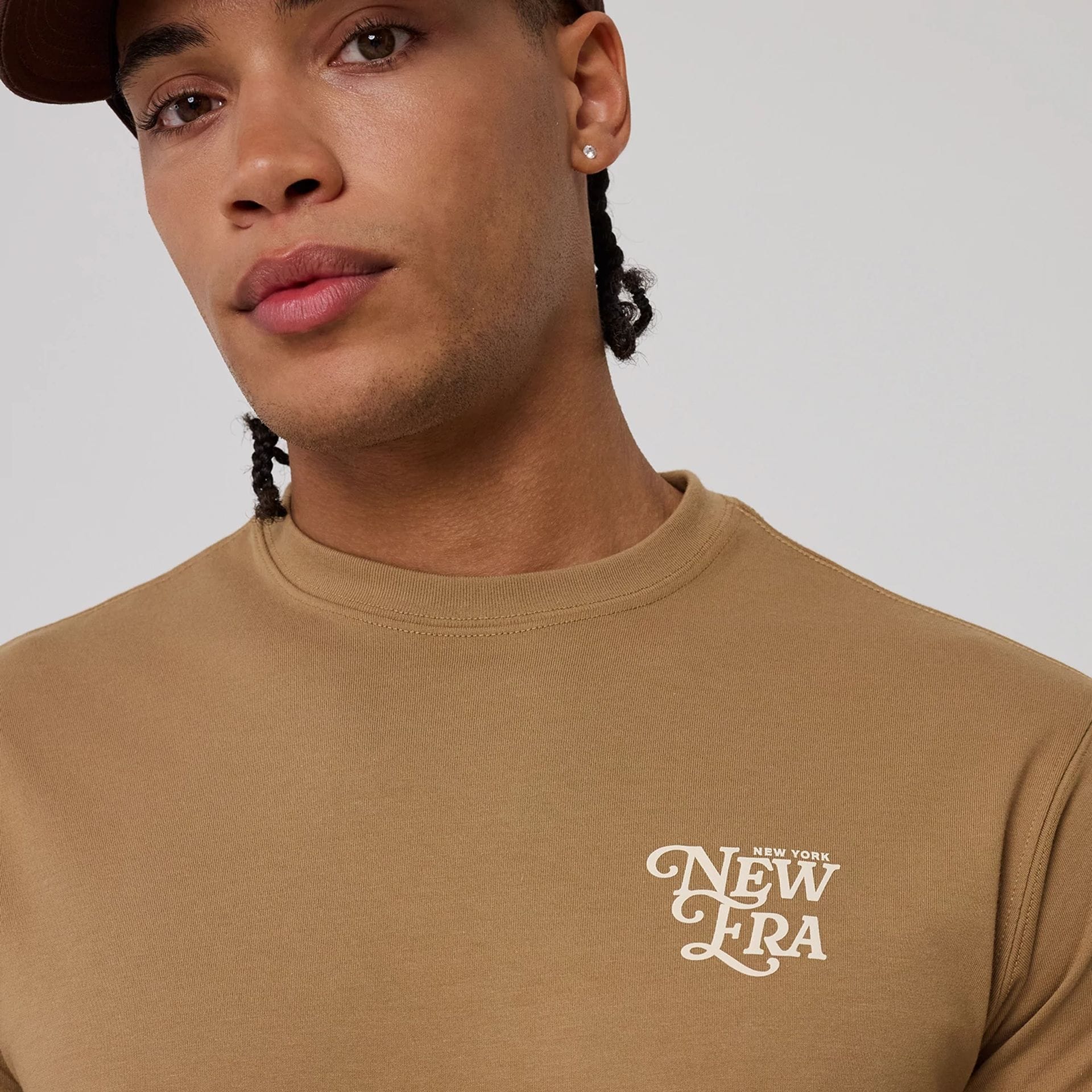 New Era Script Graphic Beige T-Shirt - Image 7