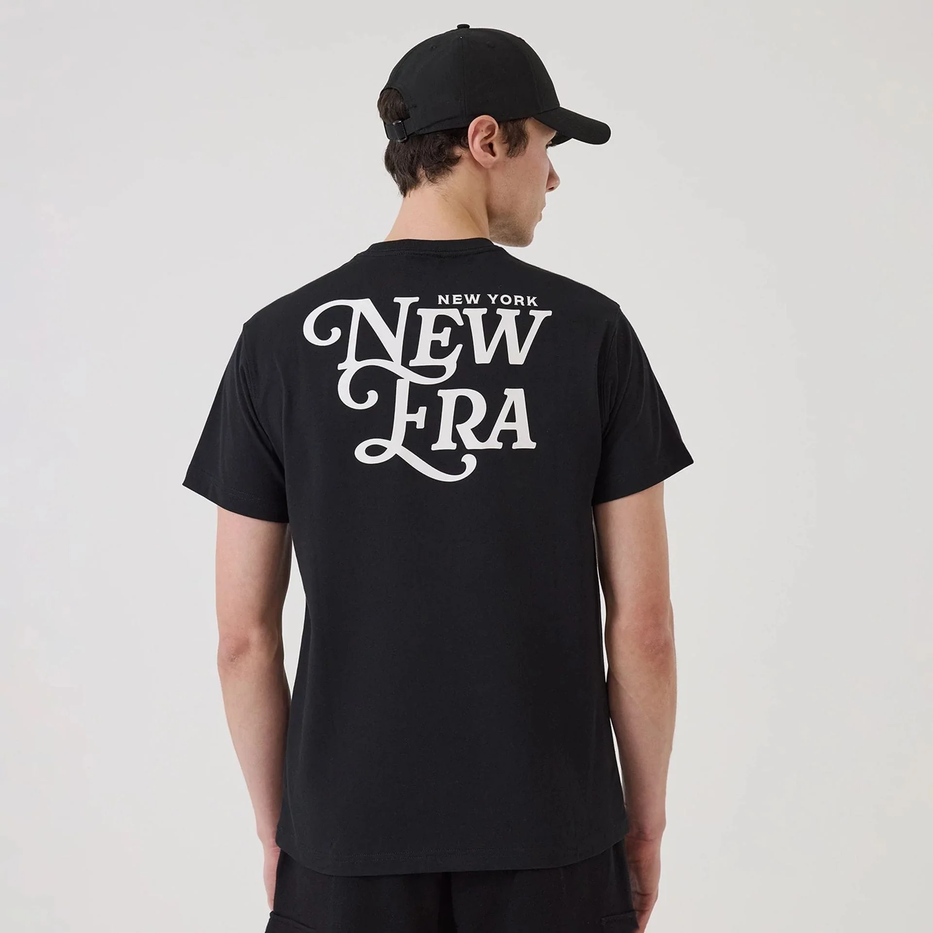 New Era Script Graphic Black T-Shirt - Image 2