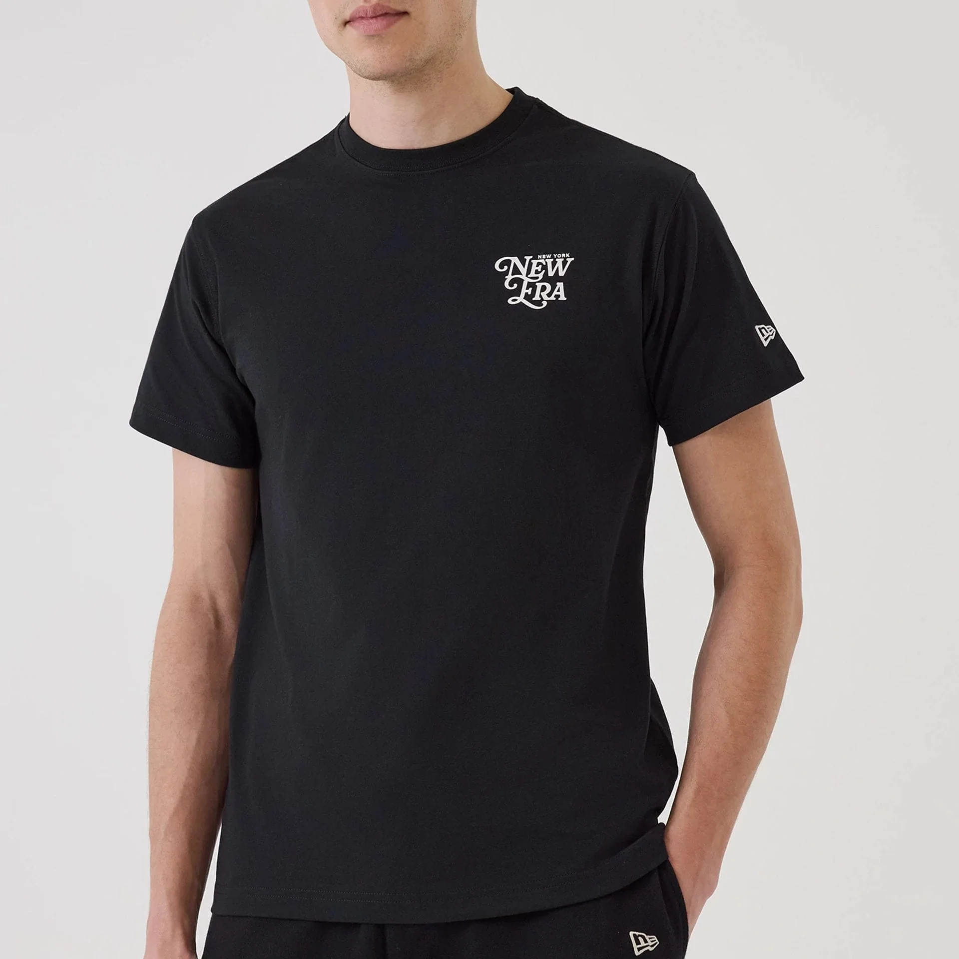 New Era Script Graphic Black T-Shirt - Image 4