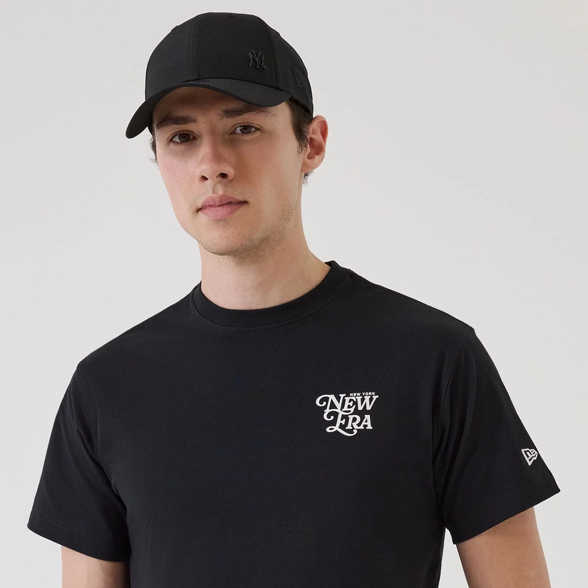 New Era Script Graphic Black T-Shirt - Image 5