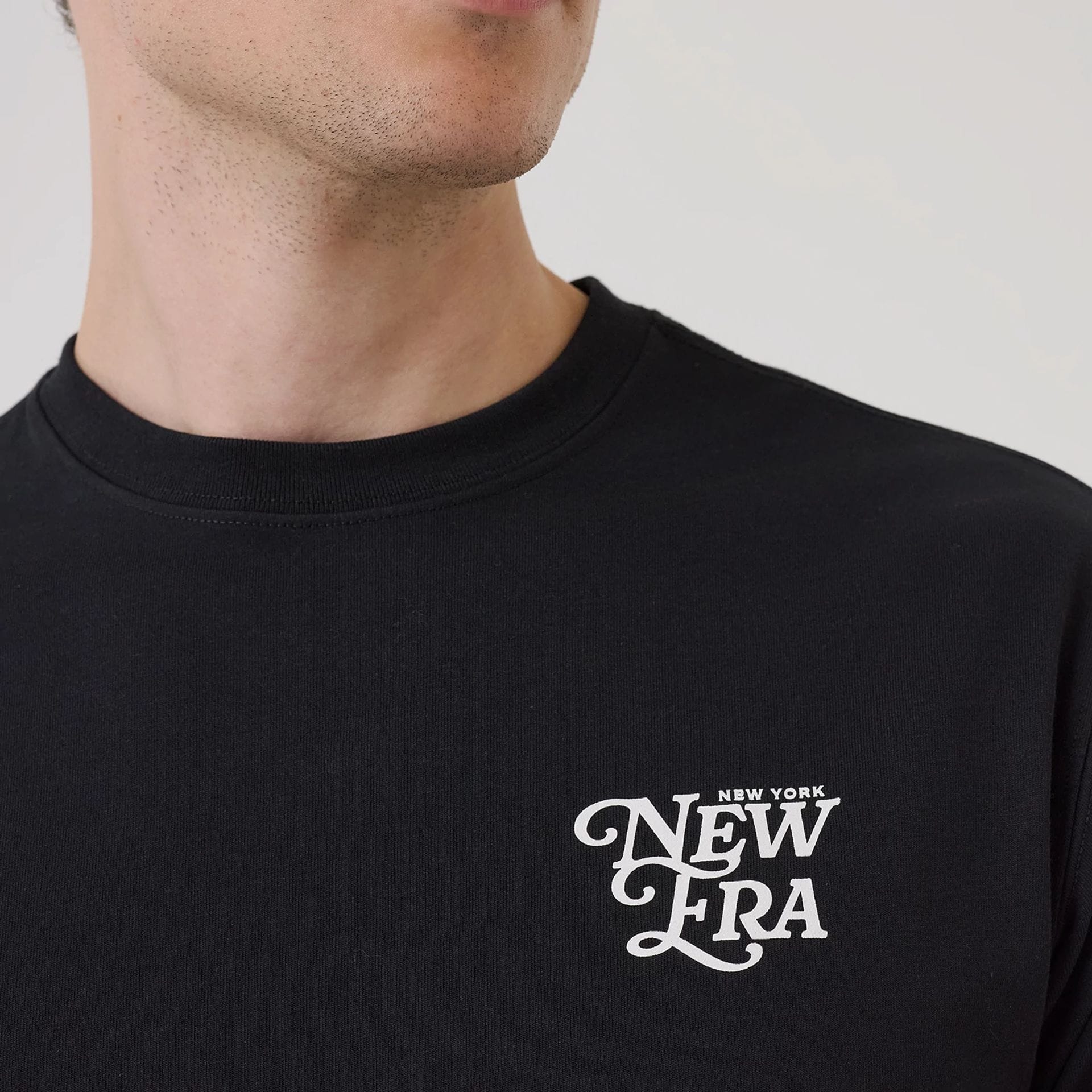 New Era Script Graphic Black T-Shirt - Image 6