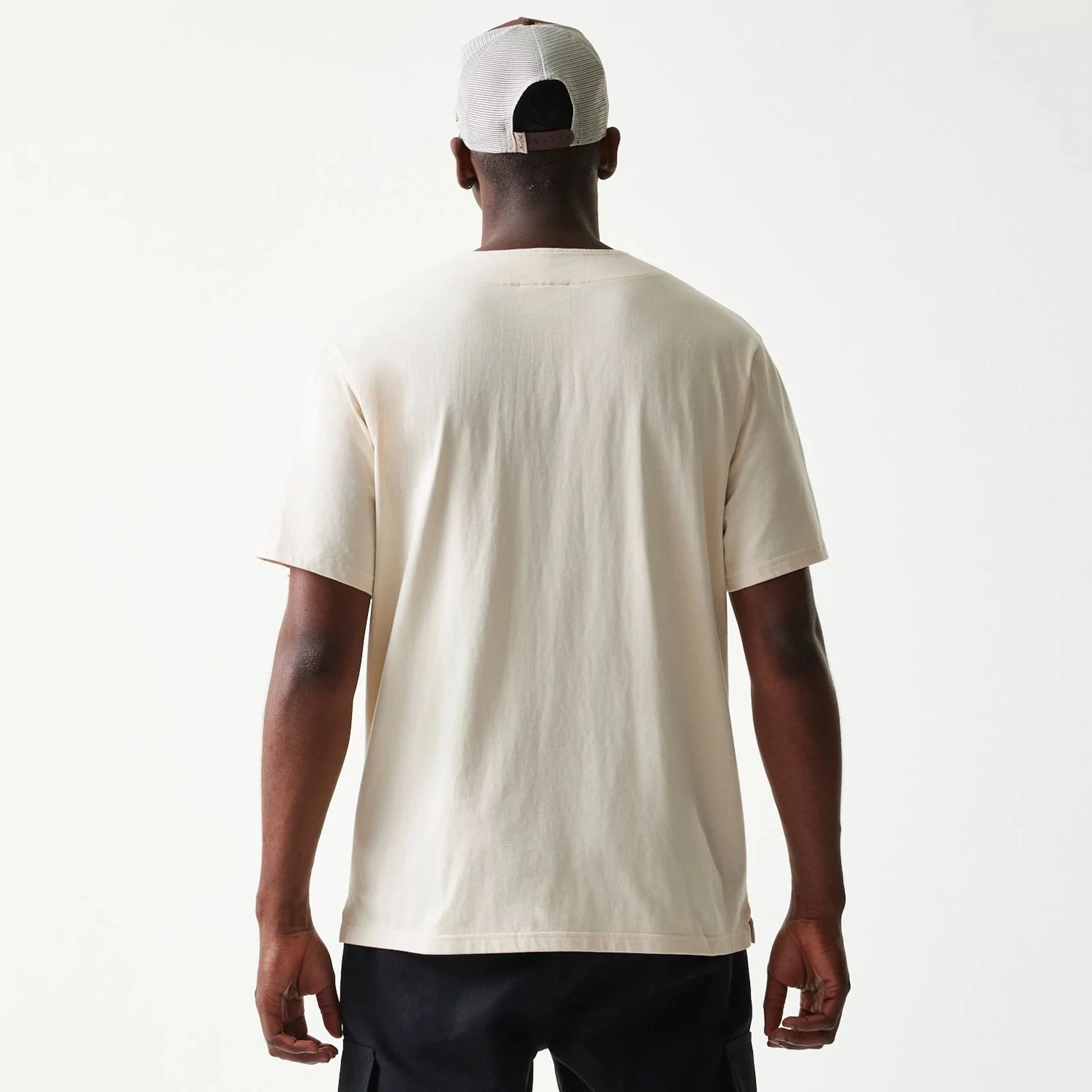 New Era Script Light Beige T-Shirt - Image 2