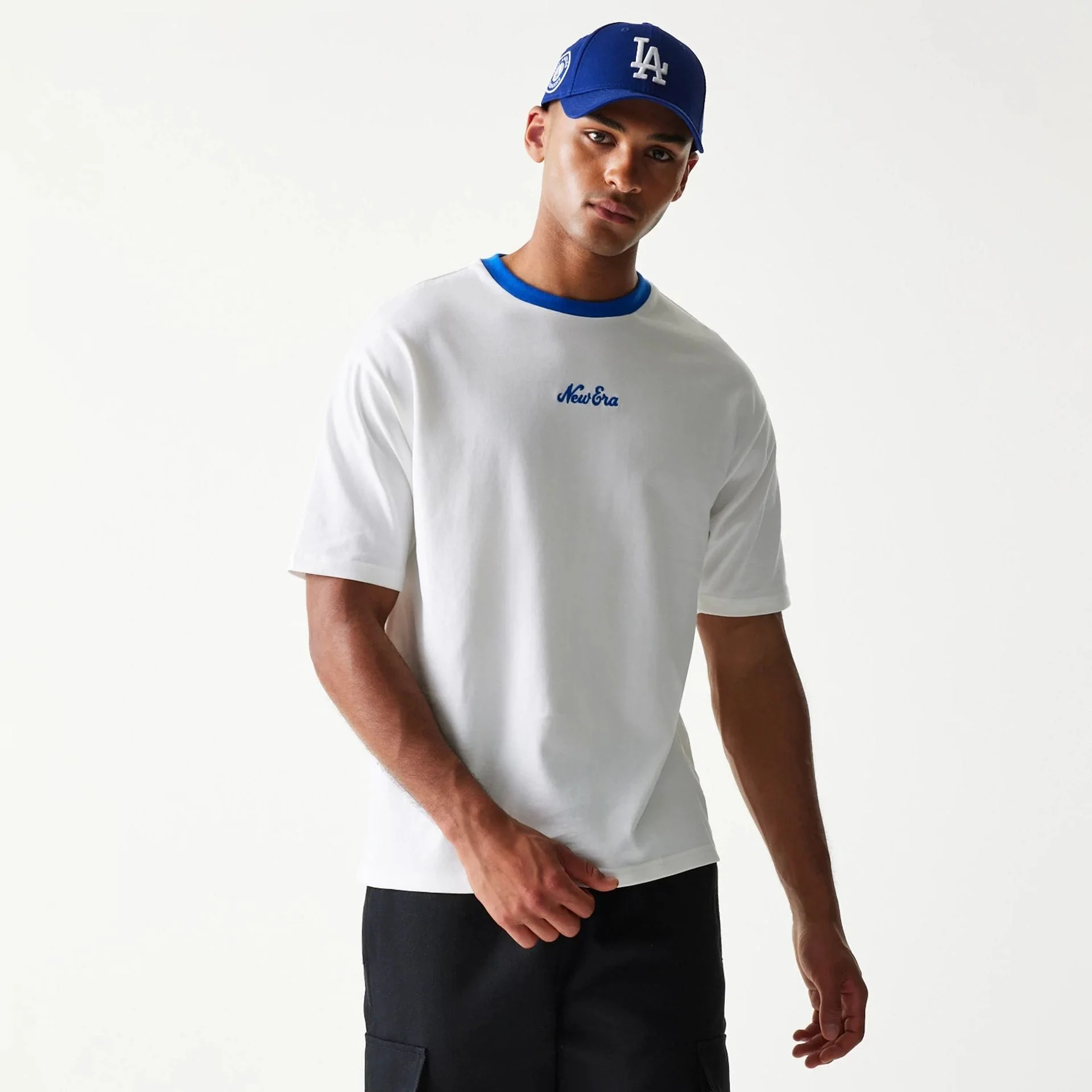 New Era Script White Oversized T-Shirt - Image 3