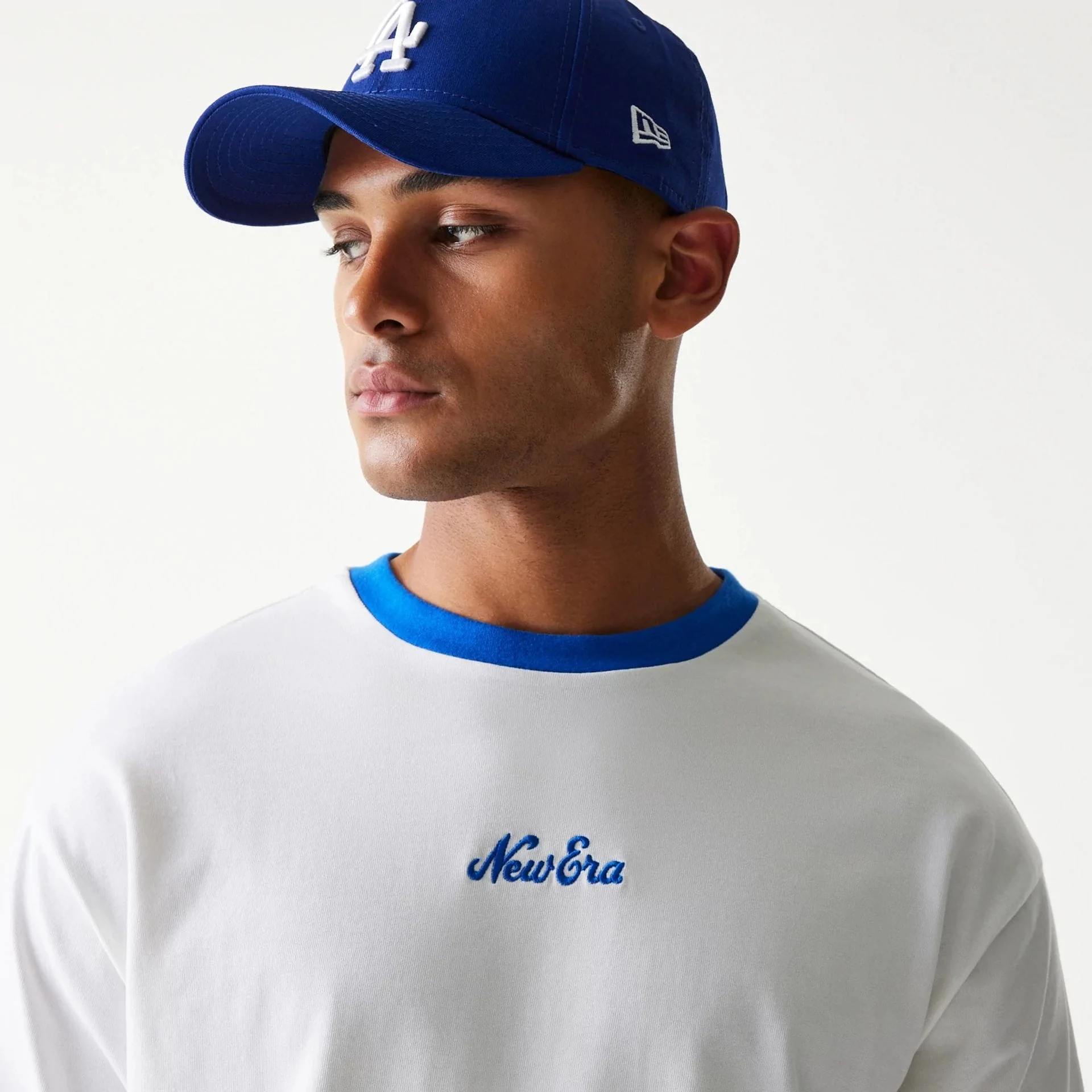 New Era Script White Oversized T-Shirt - Image 5